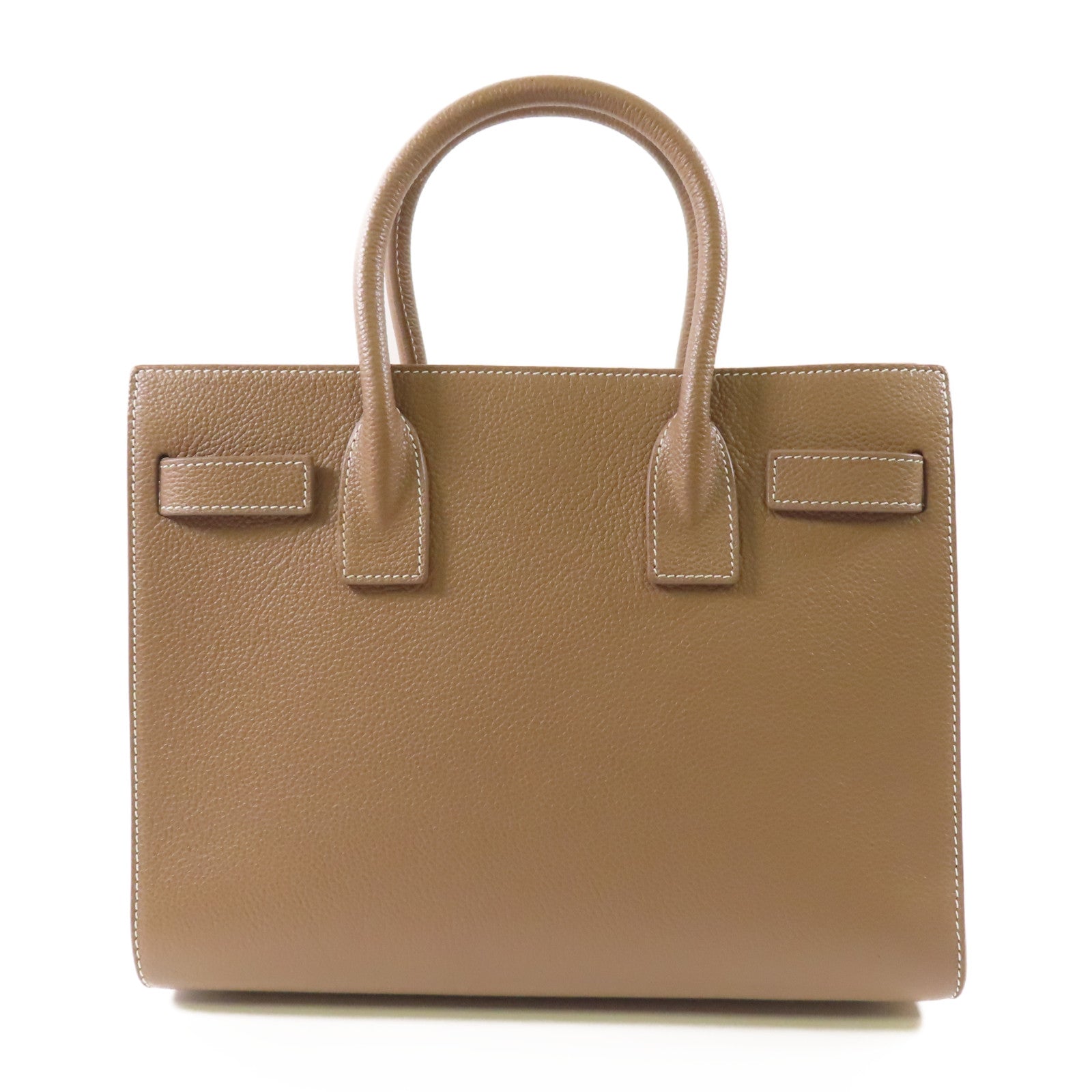 SAINT LAURENT 牛皮皮革Sac De Jour Baby銀扣手挽肩背兩用袋