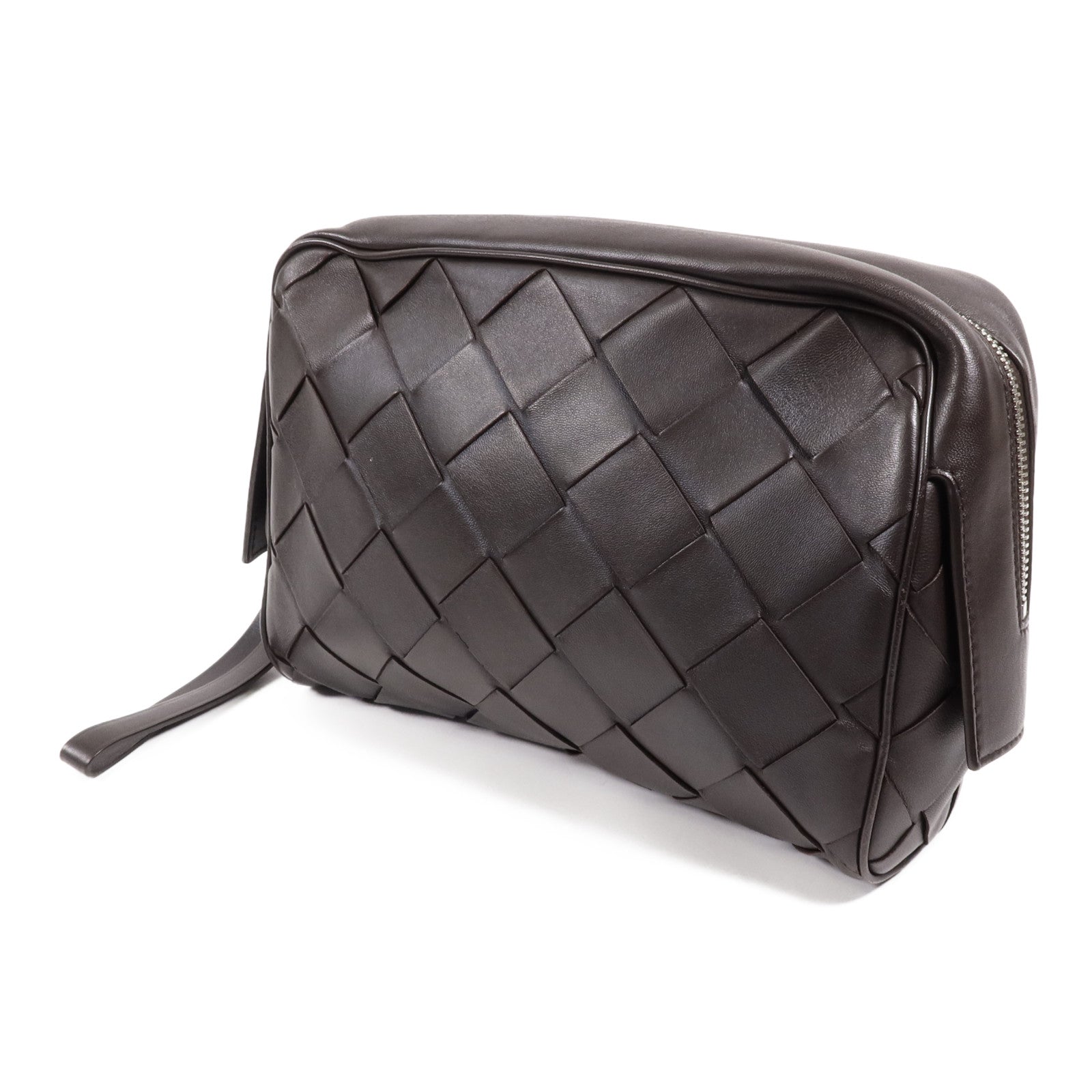 BOTTEGA VENETA 牛皮皮革Hand Bag銀扣手挽袋