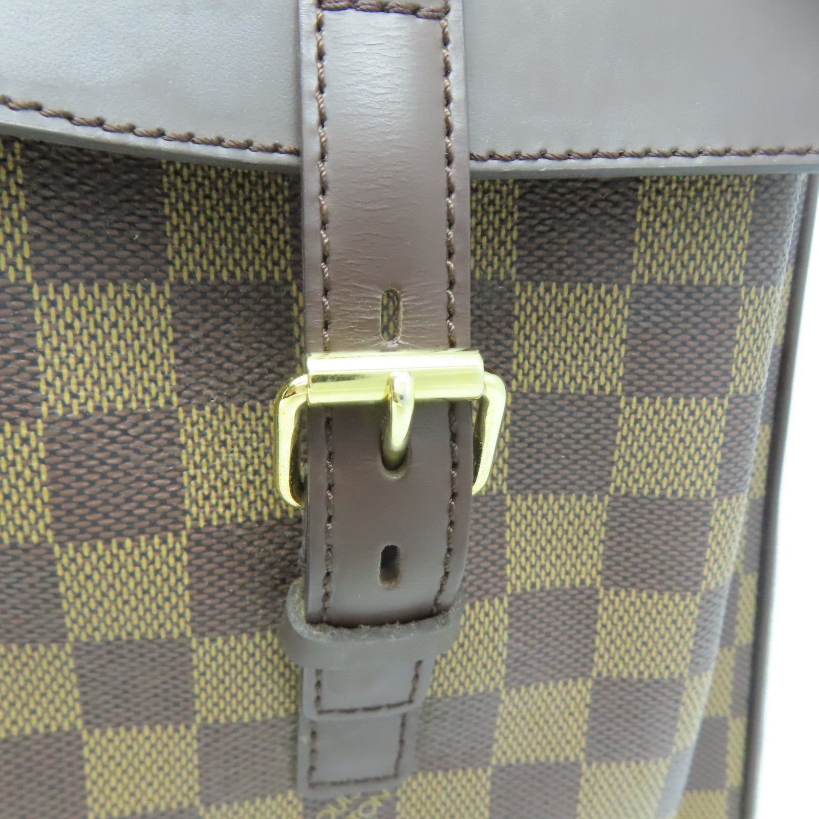 LOUIS VUITTON 【激減優惠】Damier Uzes金扣肩背袋啡色