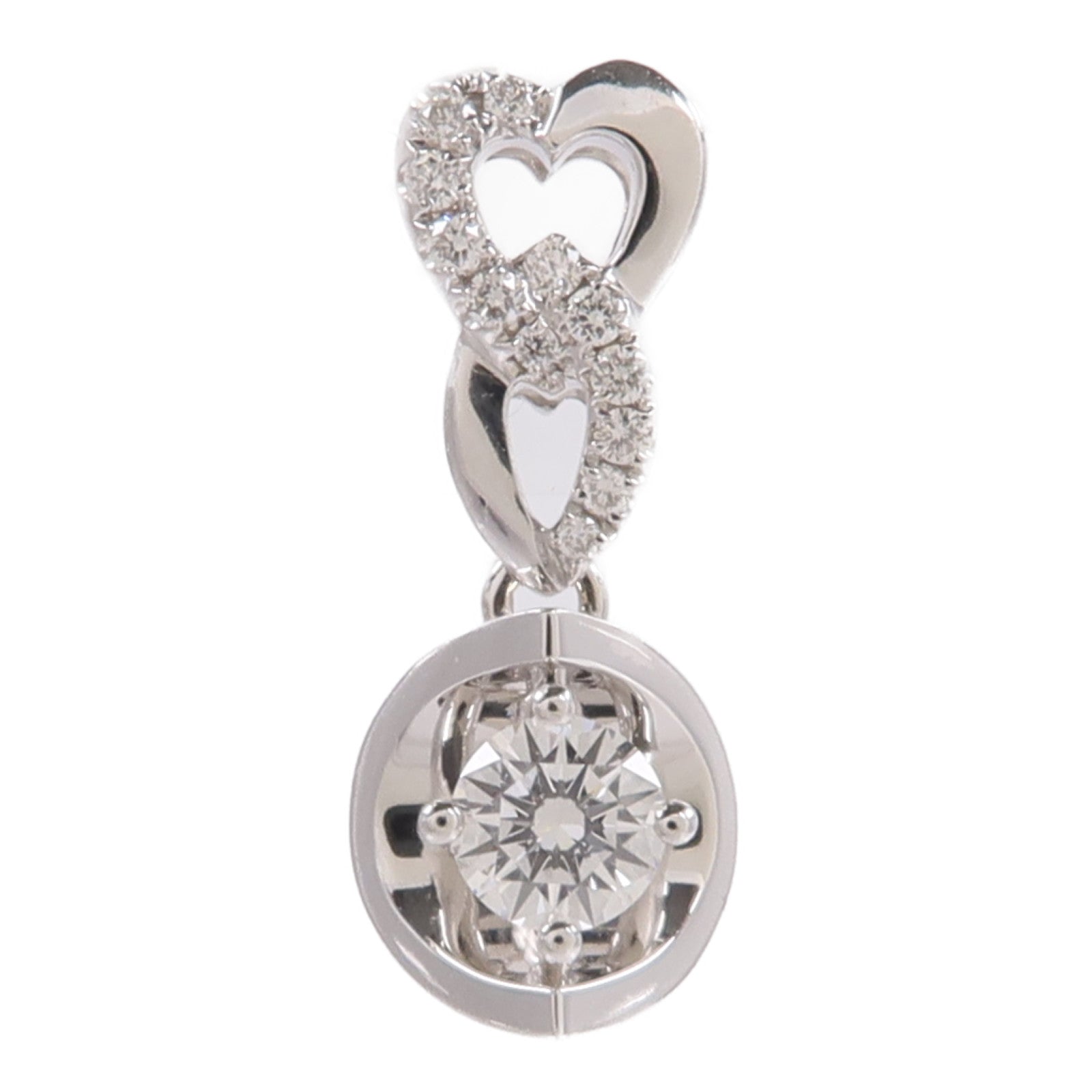 JEWELRY 18K白金Diamond Pendant Top鑽石吊墜