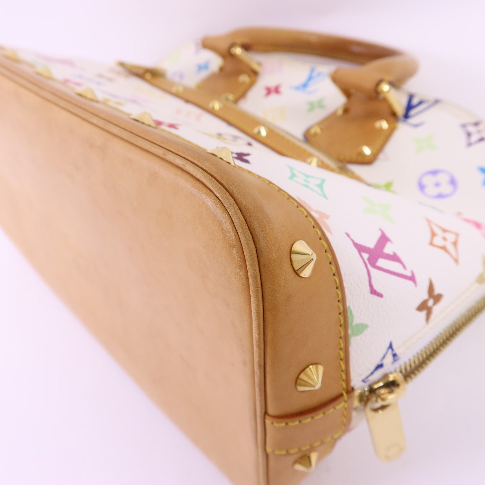 LOUIS VUITTON Monogram Multicolore Alma金扣手挽袋
