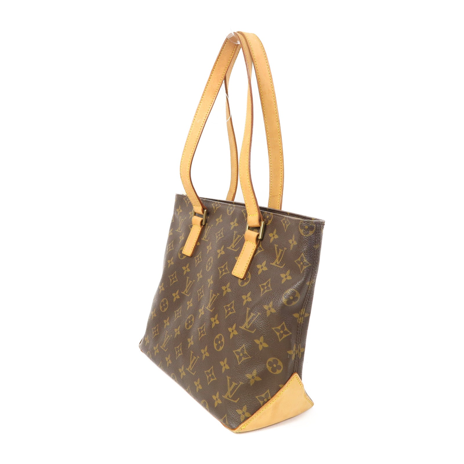 LOUIS VUITTON Monogram Cabas Piano金扣肩背袋啡色
