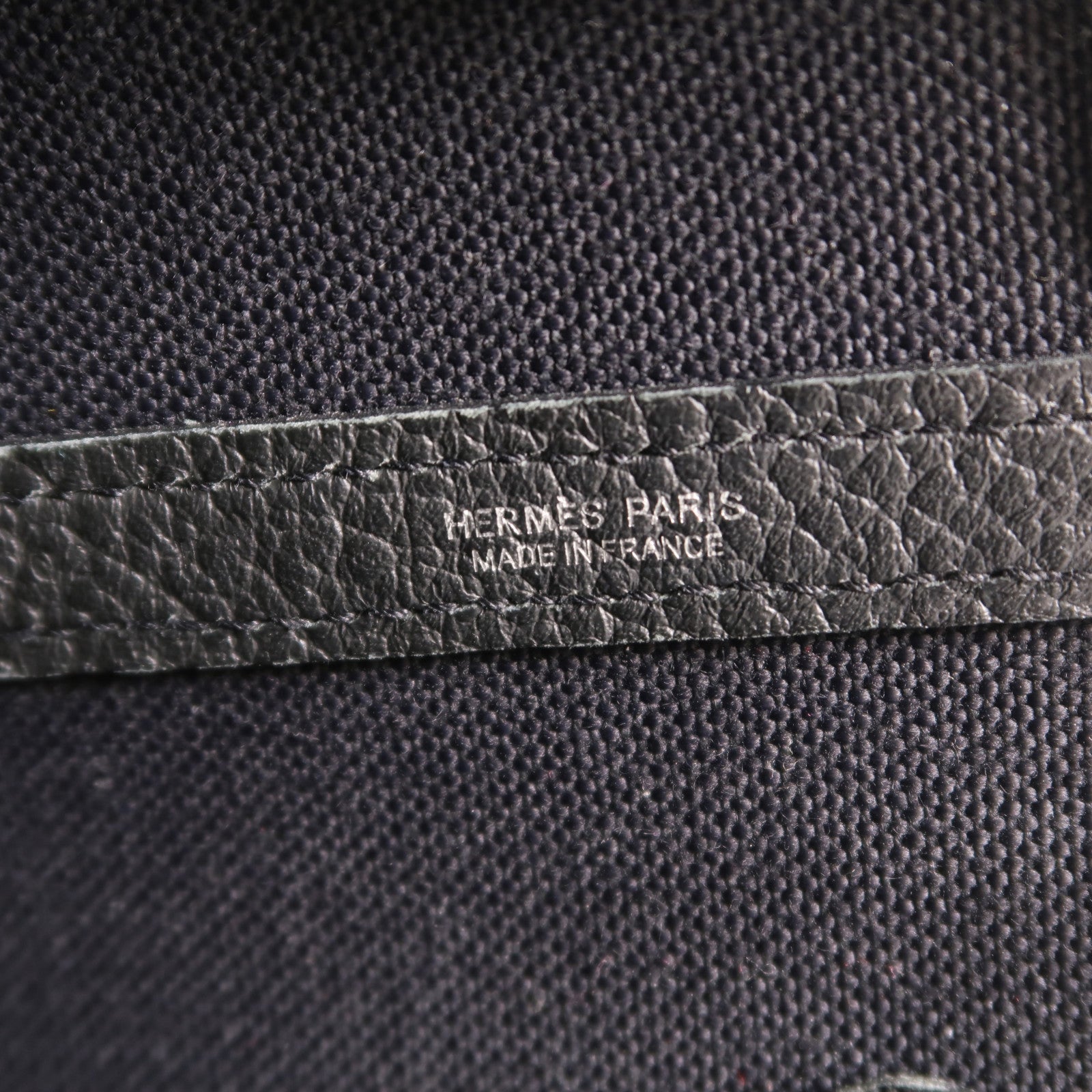 HERMES 帆布/Negonda皮革Garden Party PM手挽袋Noir