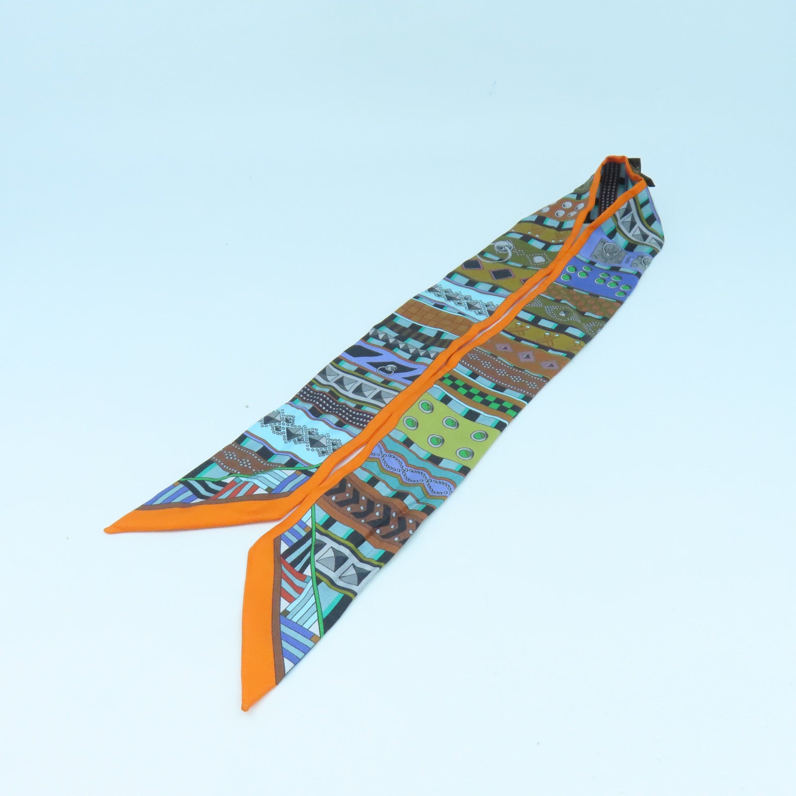 HERMES 【激減優惠】絲質Twilly絲巾彩色