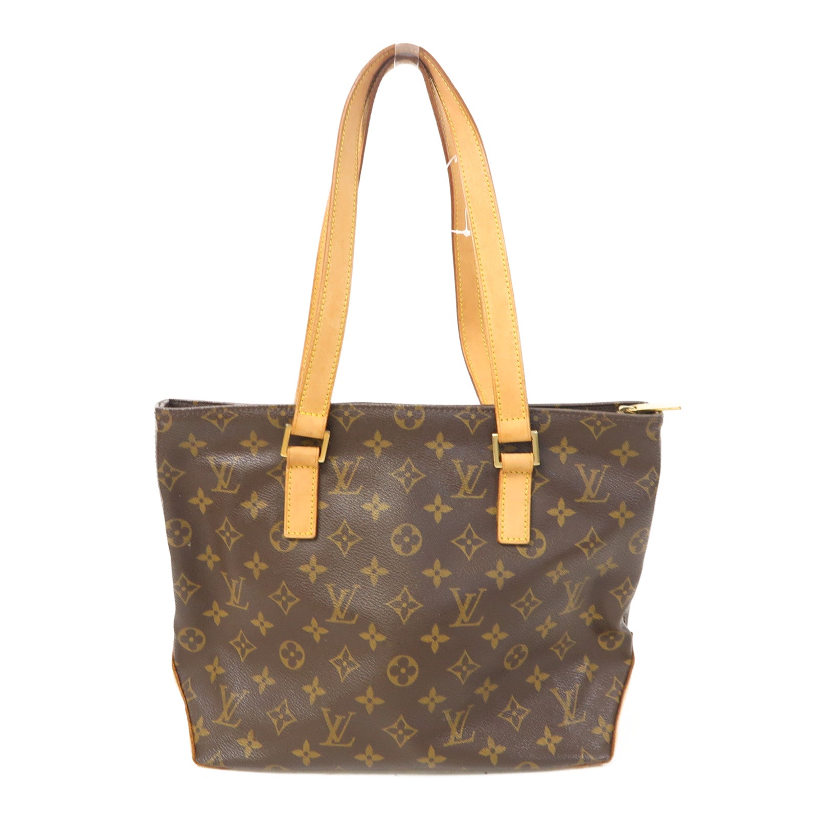 LOUIS VUITTON Monogram Cabas Piano金扣肩背袋啡色