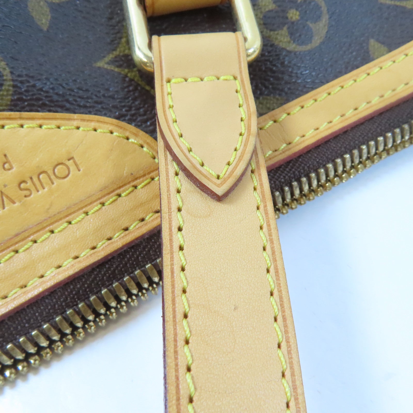 LOUIS VUITTON Monogram Palermo PM金扣手挽肩背兩用袋啡色