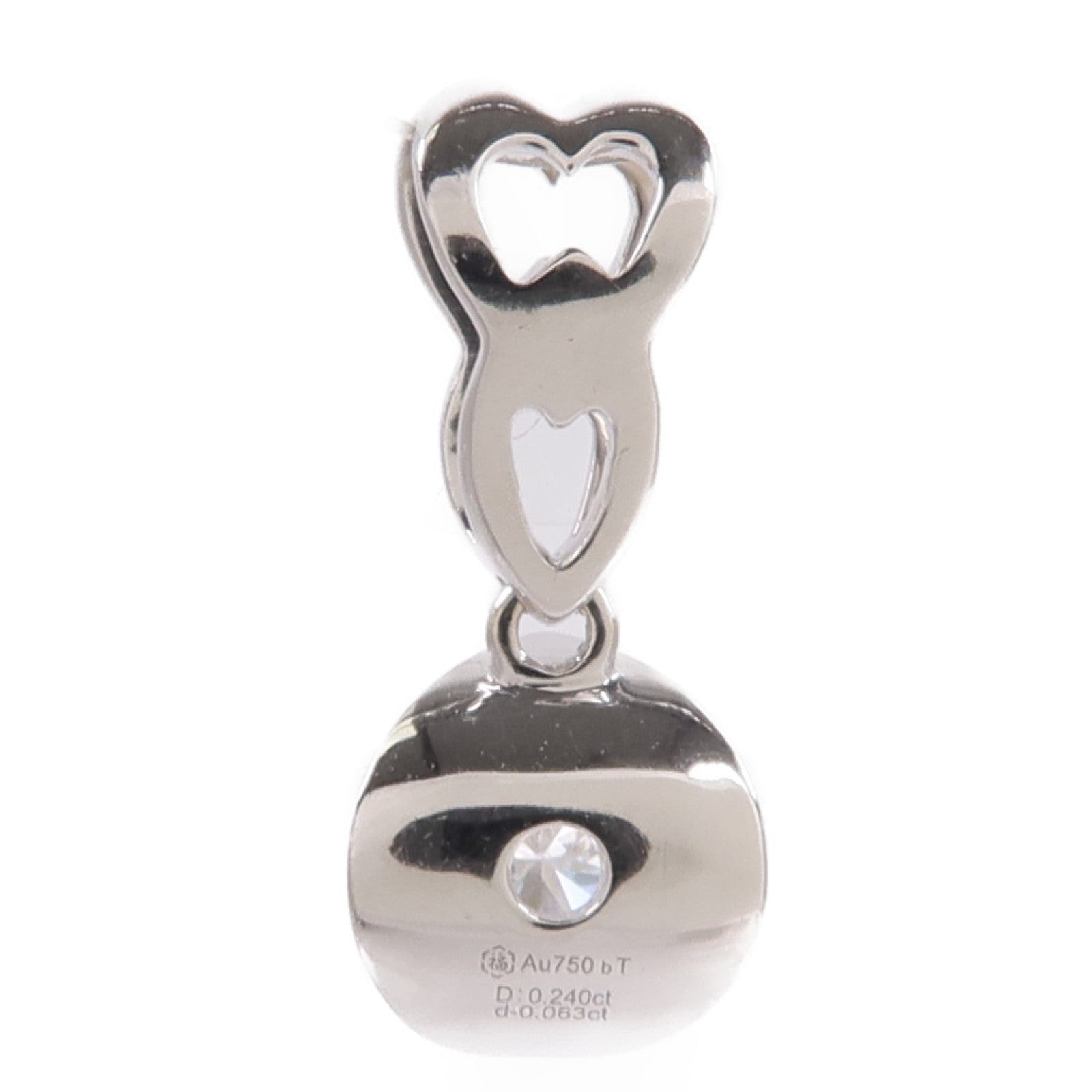 JEWELRY 18K白金Diamond Pendant Top鑽石吊墜