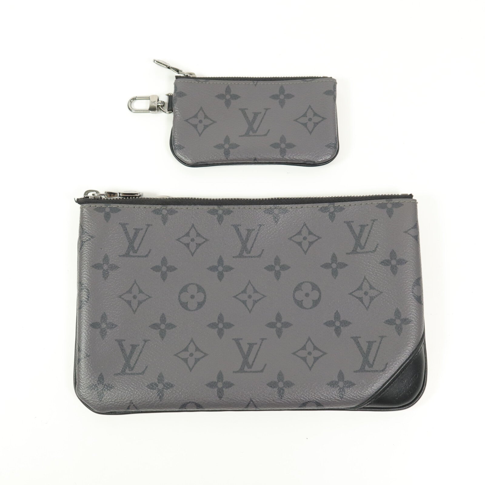 LOUIS VUITTON Monogram Eclipse Reverse Trio Messenger肩背袋