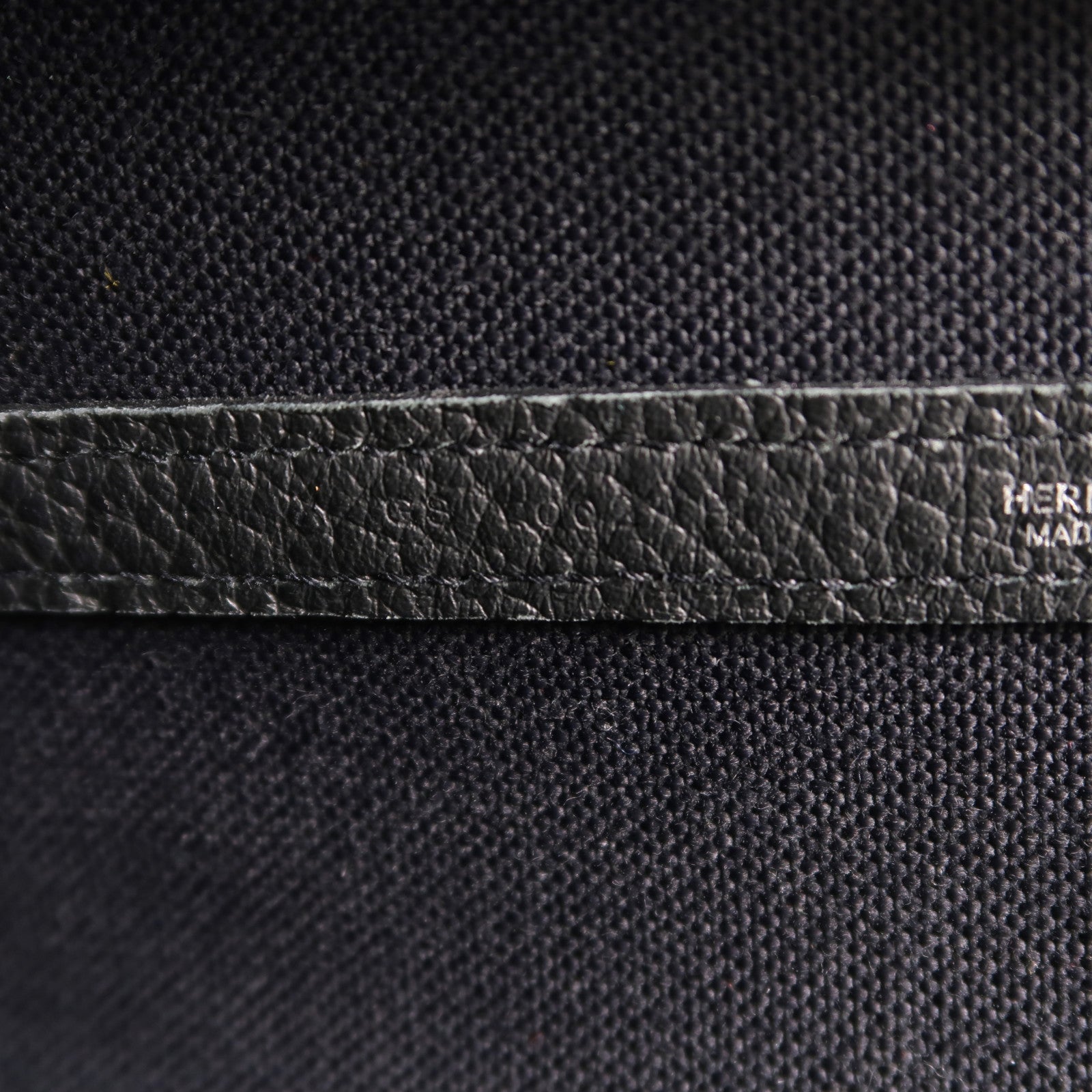 HERMES 帆布/Negonda皮革Garden Party PM手挽袋Noir