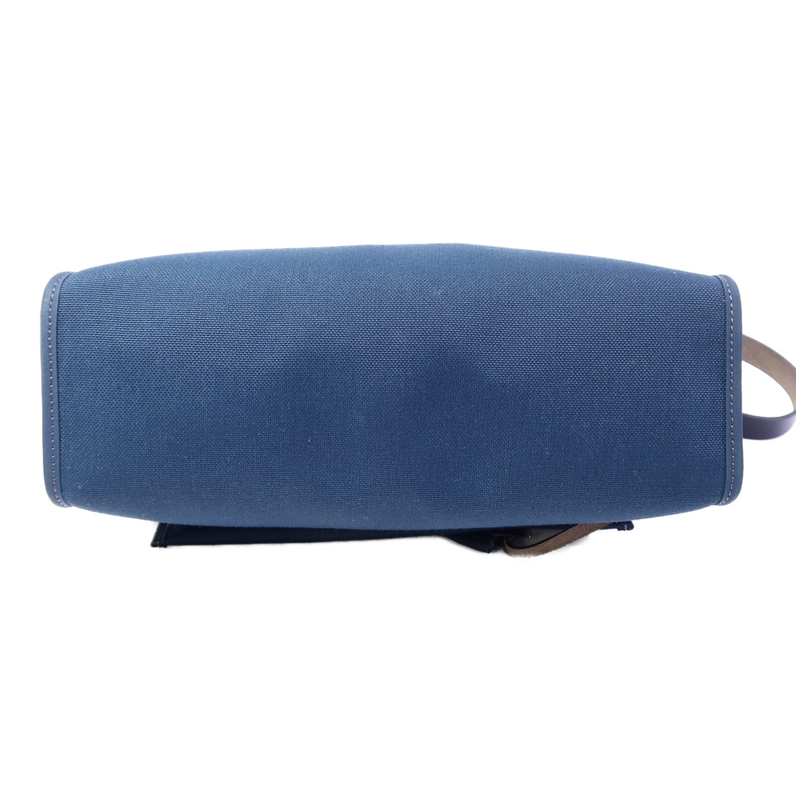 HERMES 帆布Herbag PM手挽肩背兩用袋Ocean Blue/Blue Indi