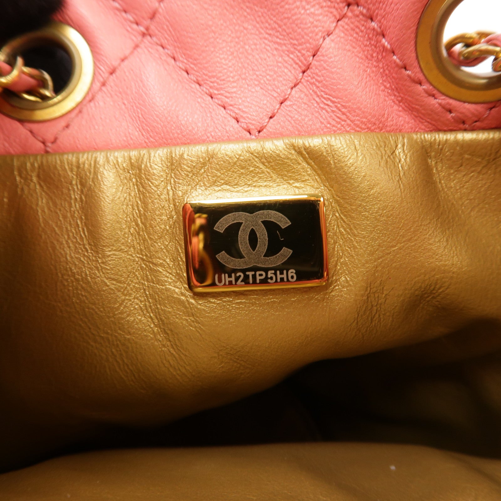 CHANEL 【激減優惠】菱格羊皮皮革Chain Shoulder Bag金扣鏈帶肩背袋粉紅色