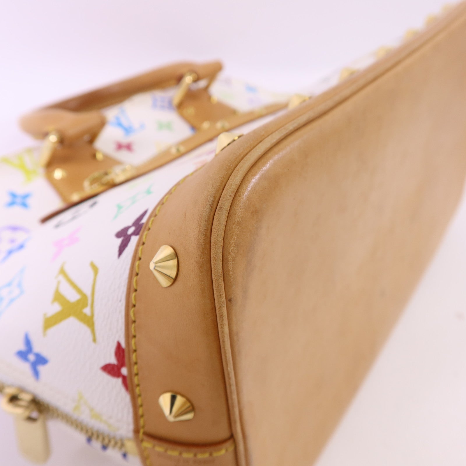LOUIS VUITTON Monogram Multicolore Alma金扣手挽袋