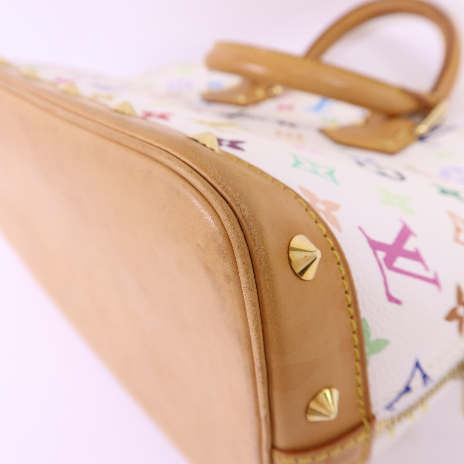 LOUIS VUITTON Monogram Multicolore Alma金扣手挽袋