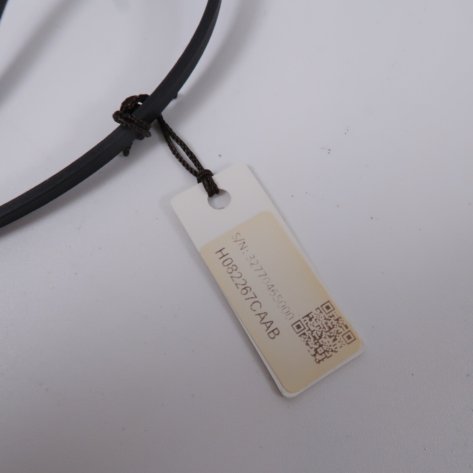 HERMES Epsom皮革/Swift皮革Oran Charm掛飾Noir