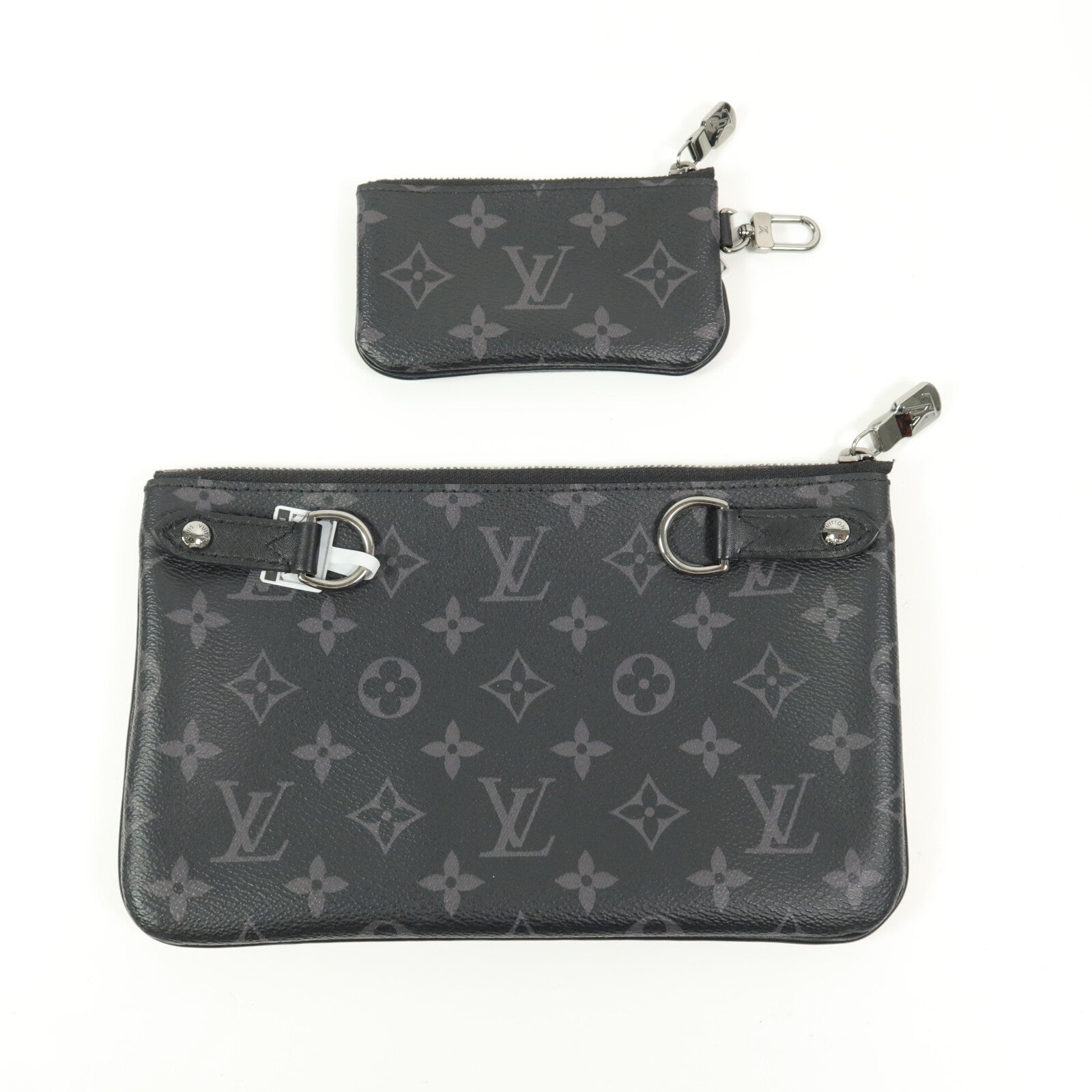 LOUIS VUITTON Monogram Eclipse Reverse Trio Messenger肩背袋