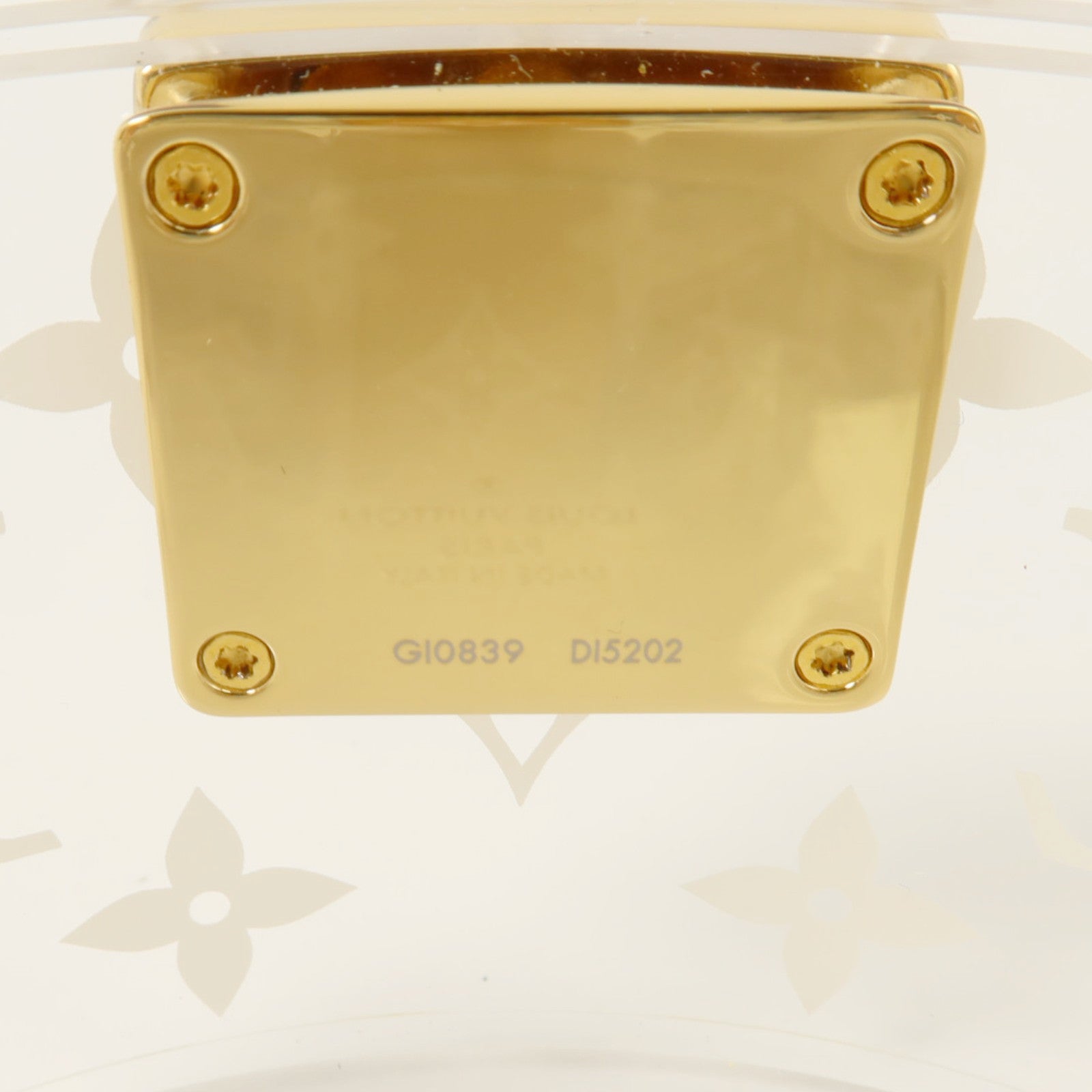 LOUIS VUITTON 有機玻璃/金屬Scott Box金扣小箱子