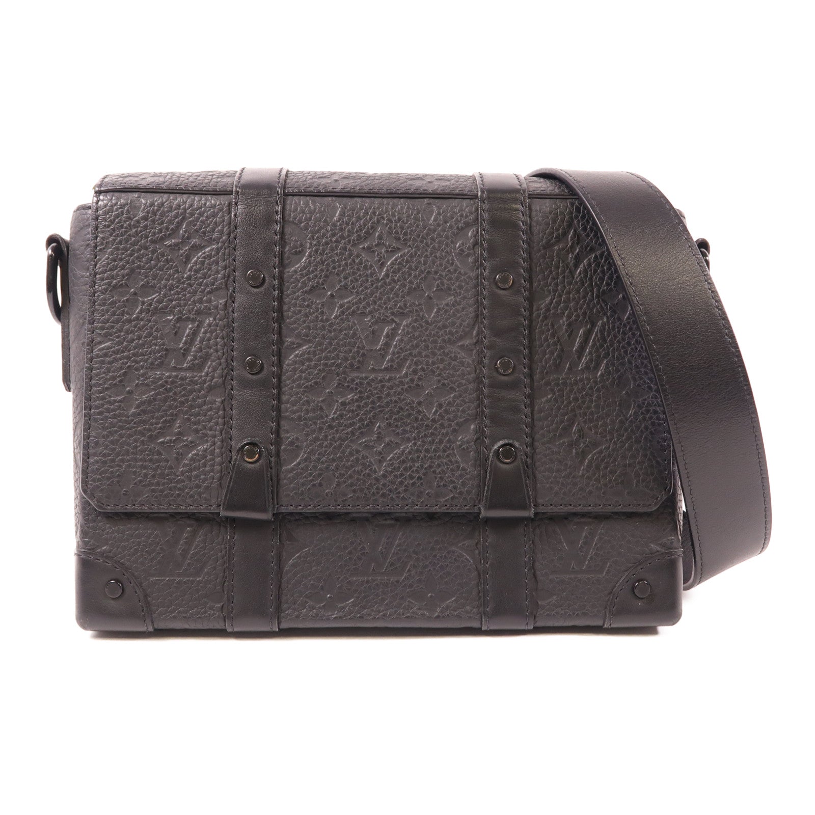 LOUIS VUITTON Monogram Taurillon Trunk Messenger Bag肩背袋