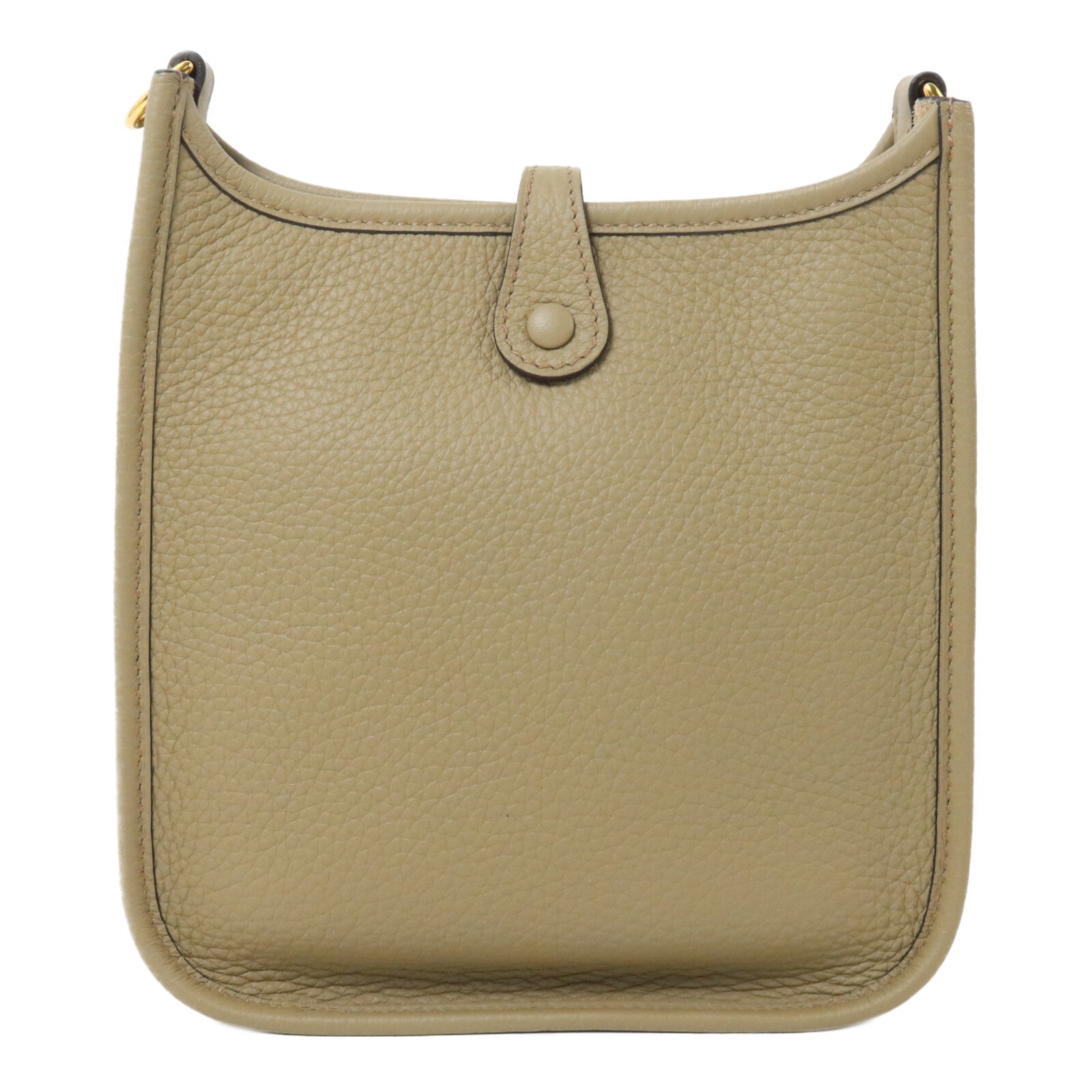 HERMES Clemence皮革Evelyne TPM肩背袋Beige Marfa
