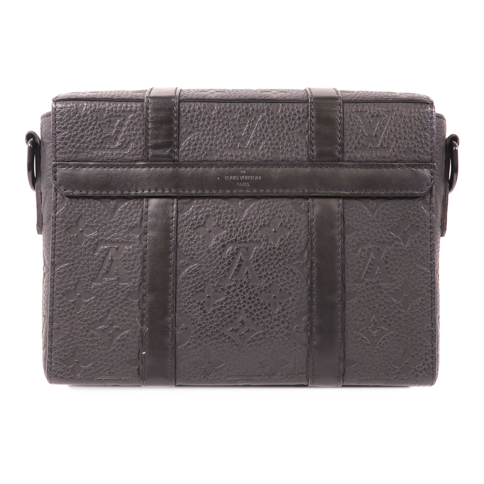 LOUIS VUITTON Monogram Taurillon Trunk Messenger Bag肩背袋