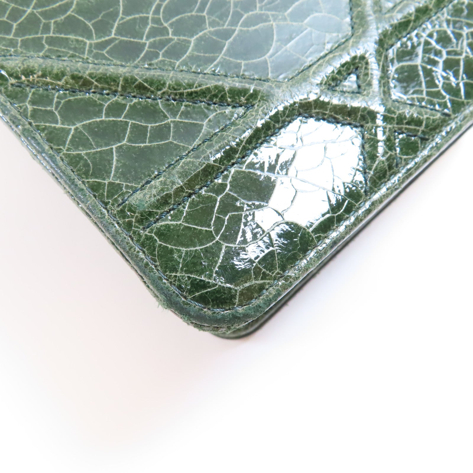 Dior CD GHW Diorama Shoulder Bag M0440 Calfksin Leather Green