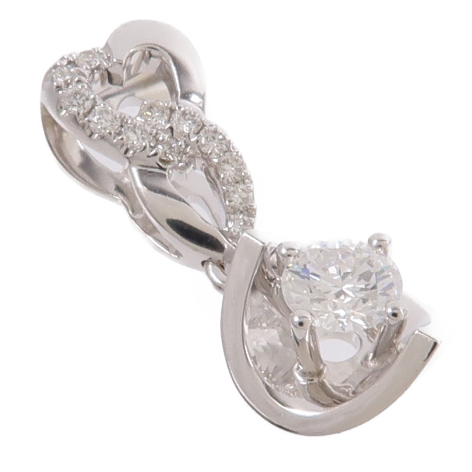 JEWELRY 18K白金Diamond Pendant Top鑽石吊墜