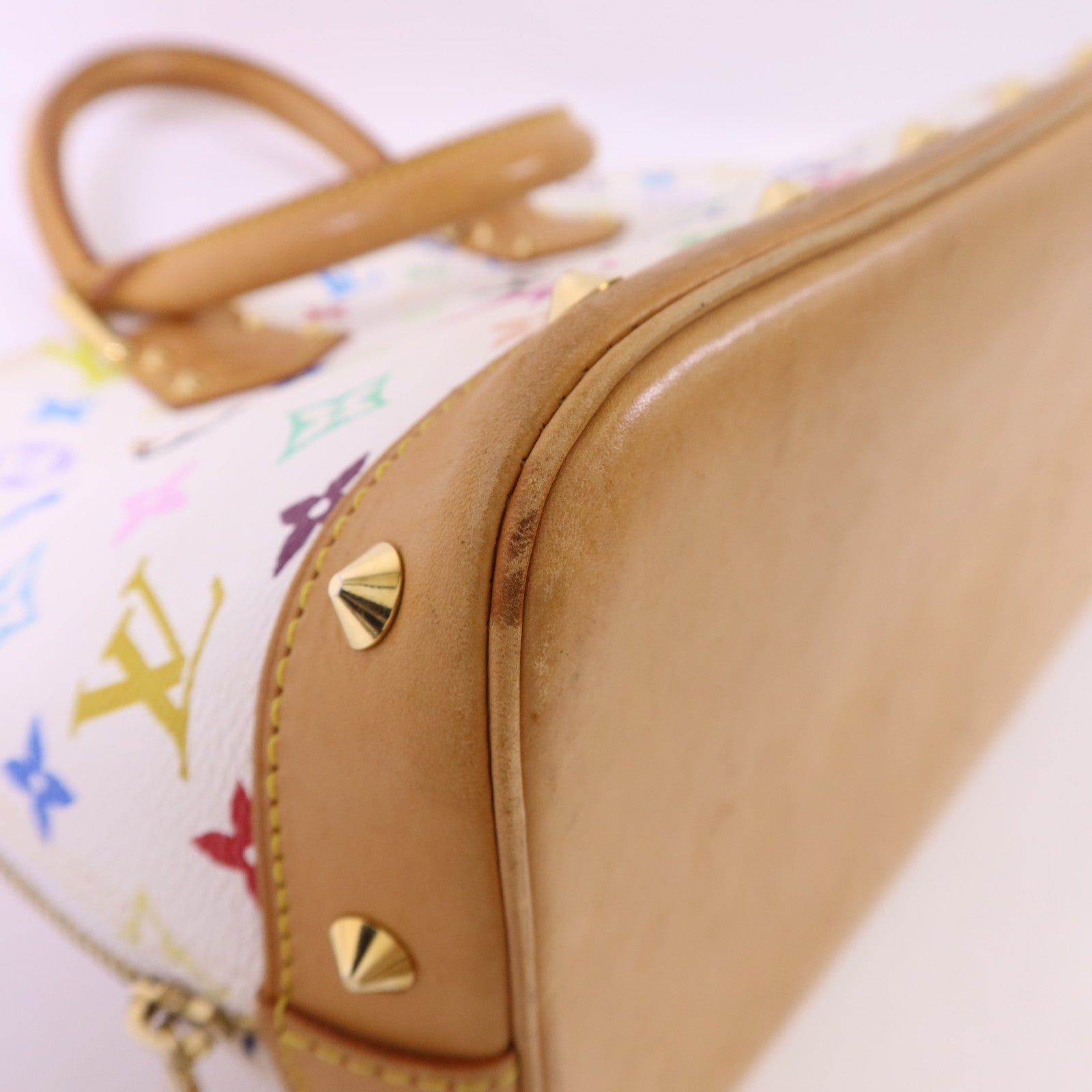 LOUIS VUITTON Monogram Multicolore Alma金扣手挽袋