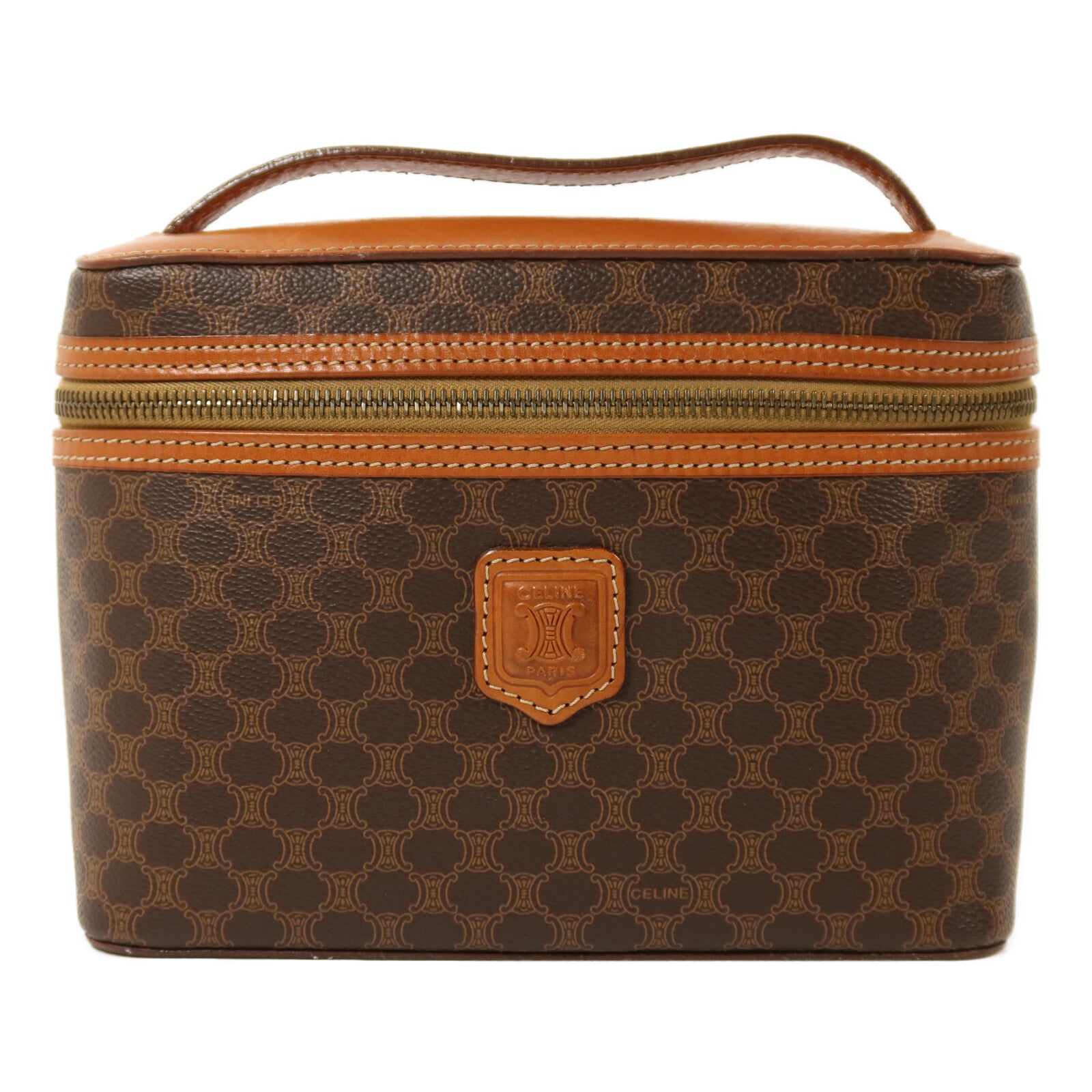 CELINE 牛皮皮革Vintage金扣手挽袋