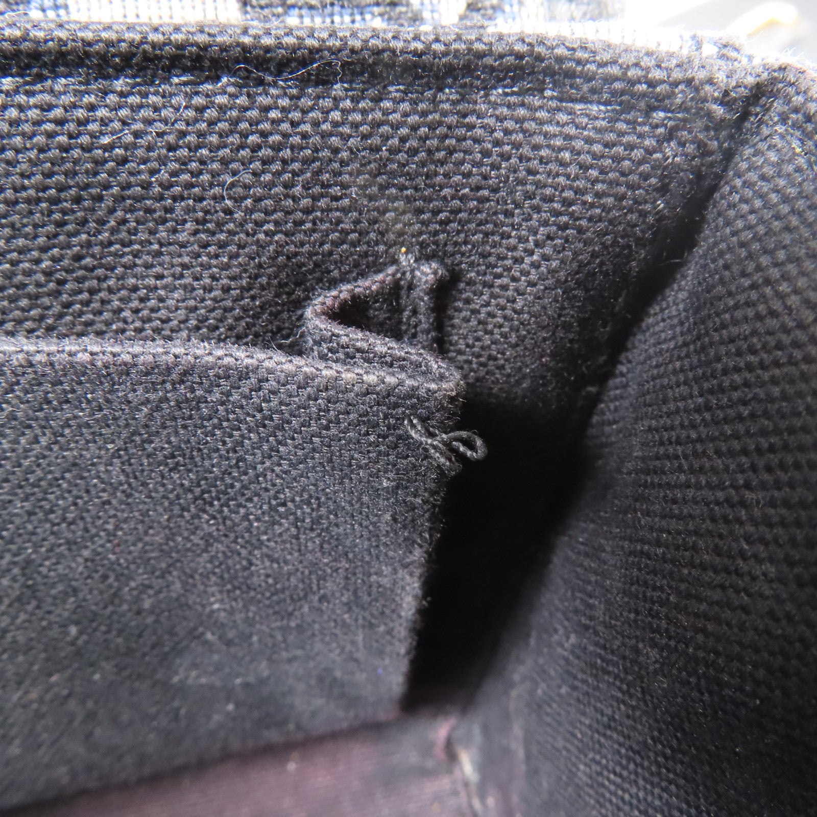 Dior CD GHW 30 Montaigne 2 Way Shoulder Bag Canvas/Leather Navy