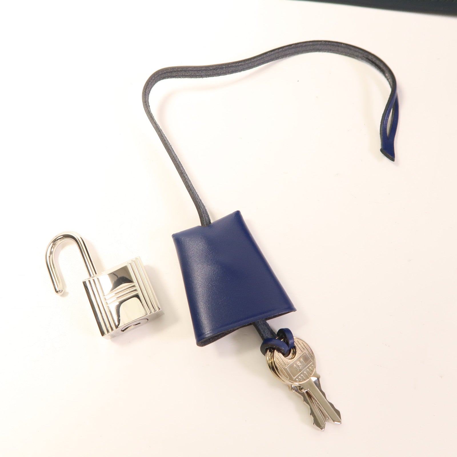 HERMES 帆布Herbag PM銀扣手挽肩背兩用袋Vert Cypress/Bleu Saphir