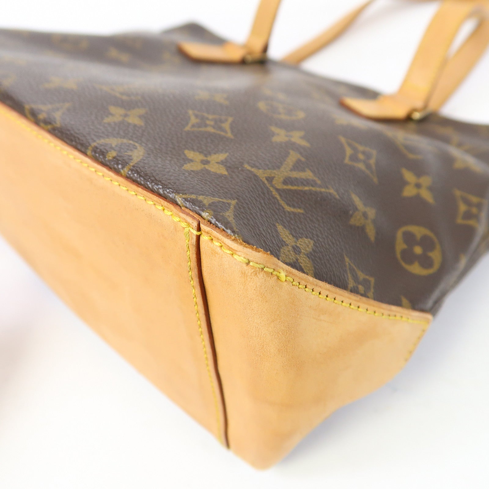LOUIS VUITTON Monogram Cabas Piano金扣肩背袋啡色