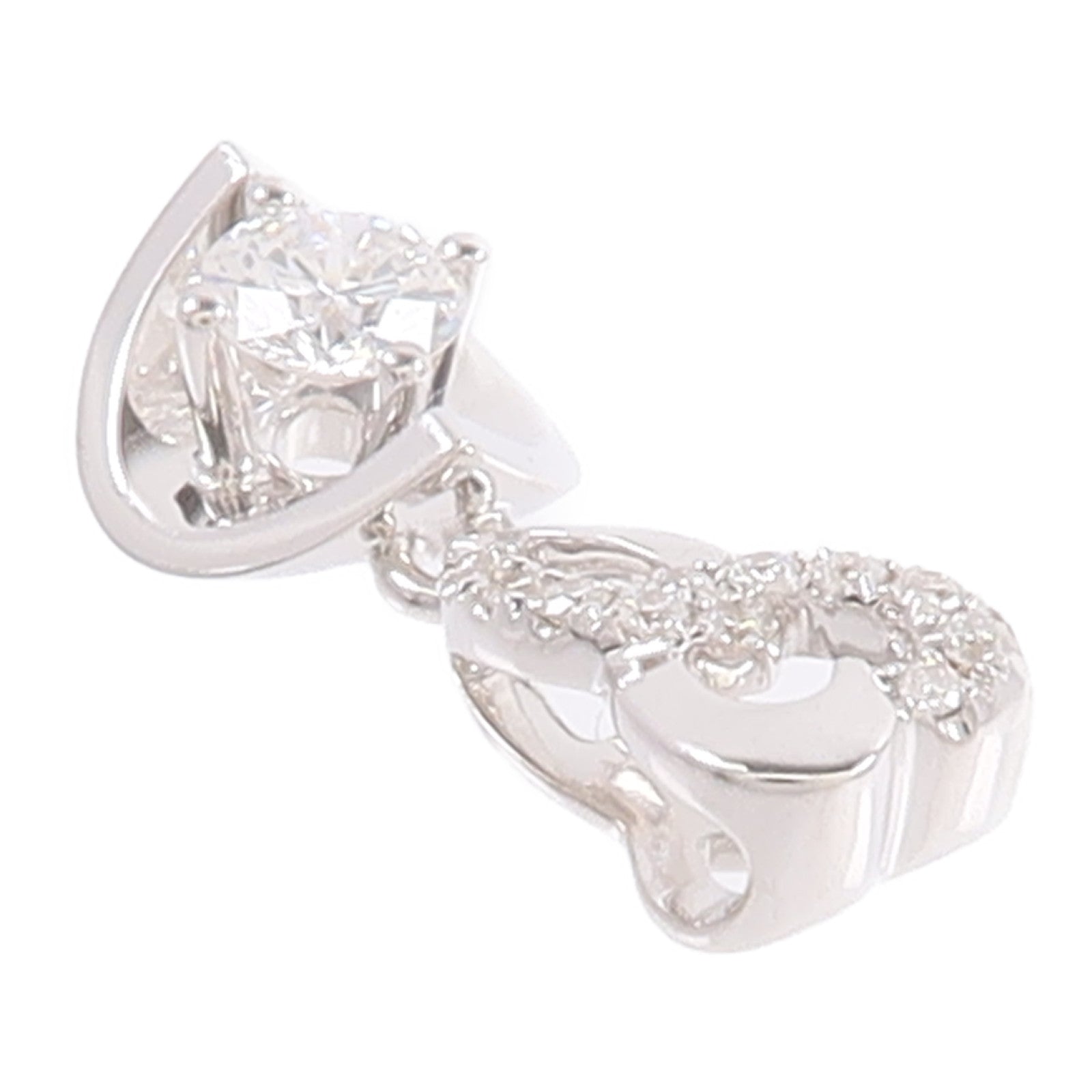 JEWELRY 18K白金Diamond Pendant Top鑽石吊墜