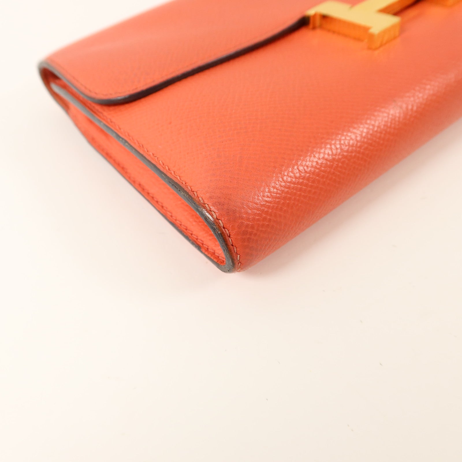 HERMES Epsom皮革Constance Long Wallet長錢包Rose Jaipur