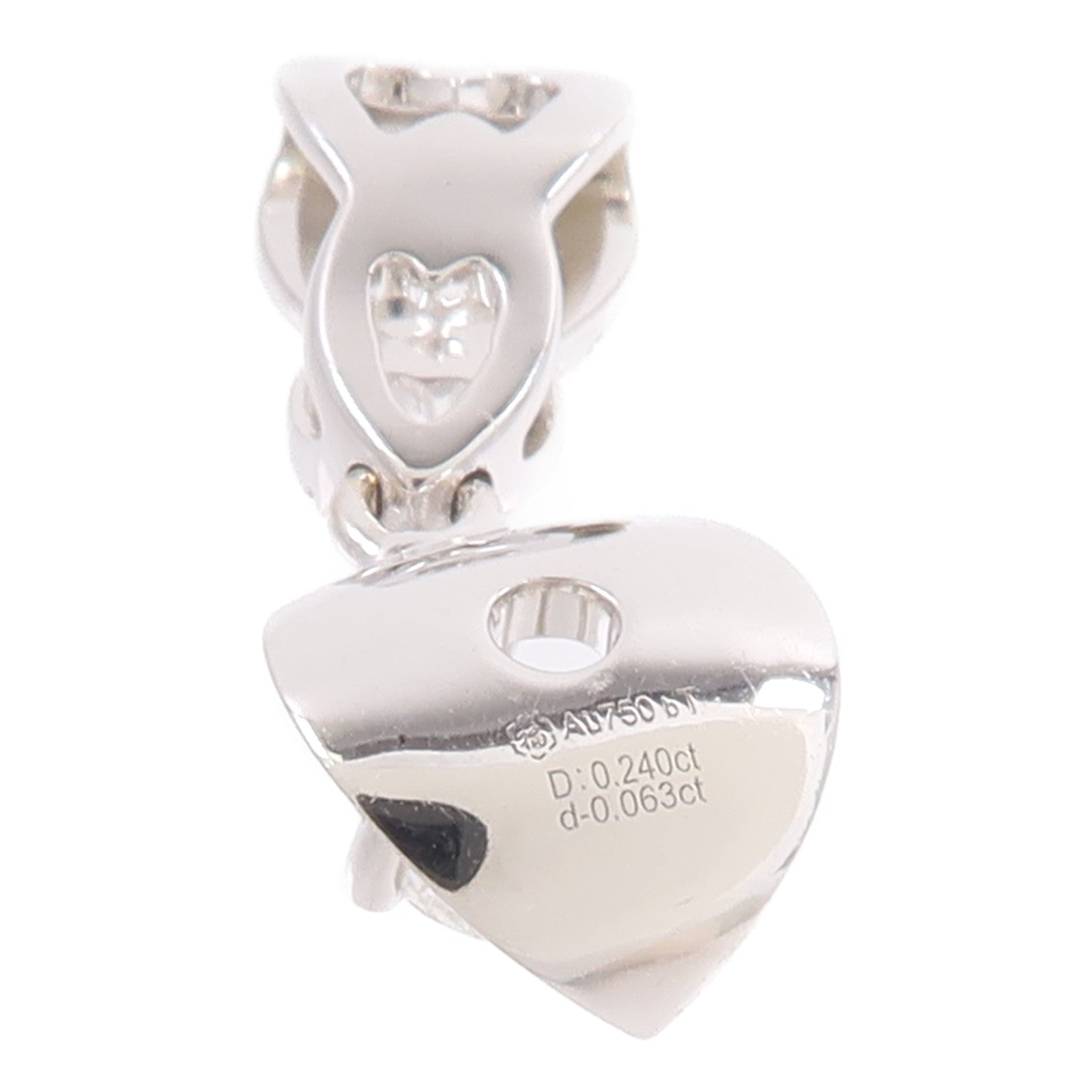 JEWELRY 18K白金Diamond Pendant Top鑽石吊墜