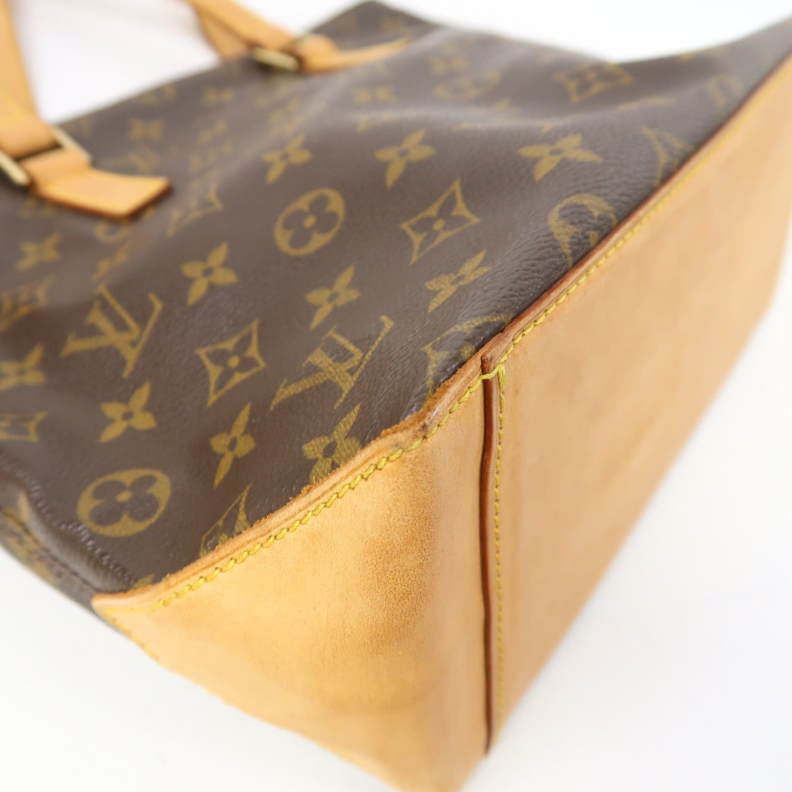 LOUIS VUITTON Monogram Cabas Piano金扣肩背袋啡色