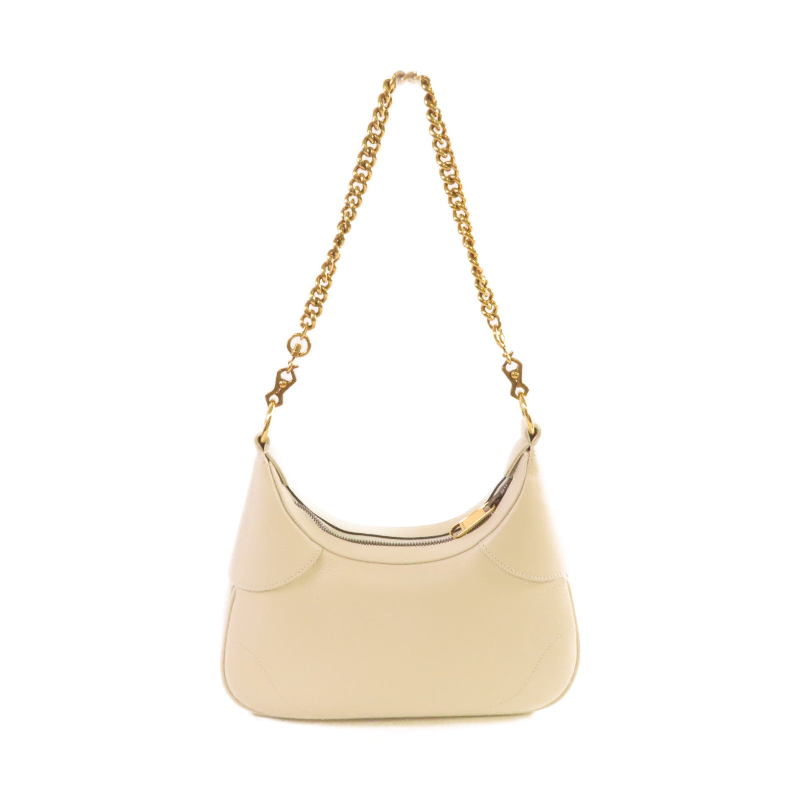 GUCCI 【激減優惠】牛皮皮革Aphrodite 2Way Shoulder Bag金扣鏈帶肩背袋米白色