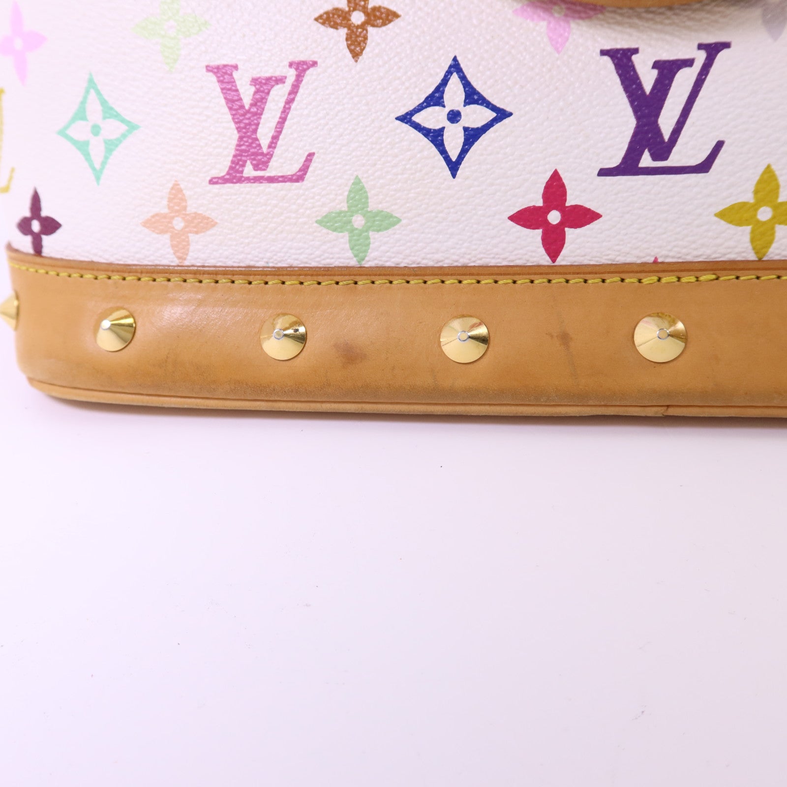 LOUIS VUITTON Monogram Multicolore Alma金扣手挽袋