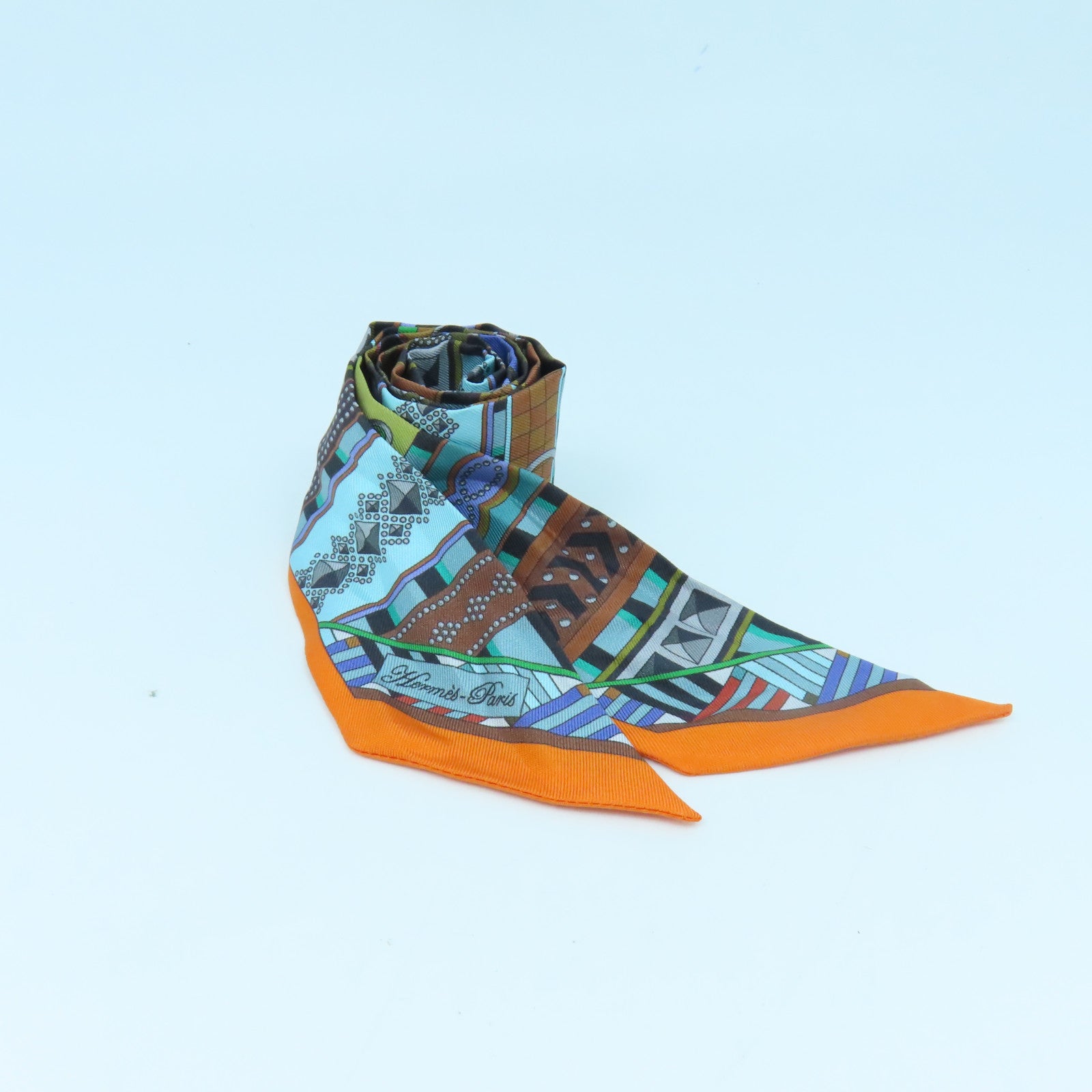 HERMES 【激減優惠】絲質Twilly絲巾彩色
