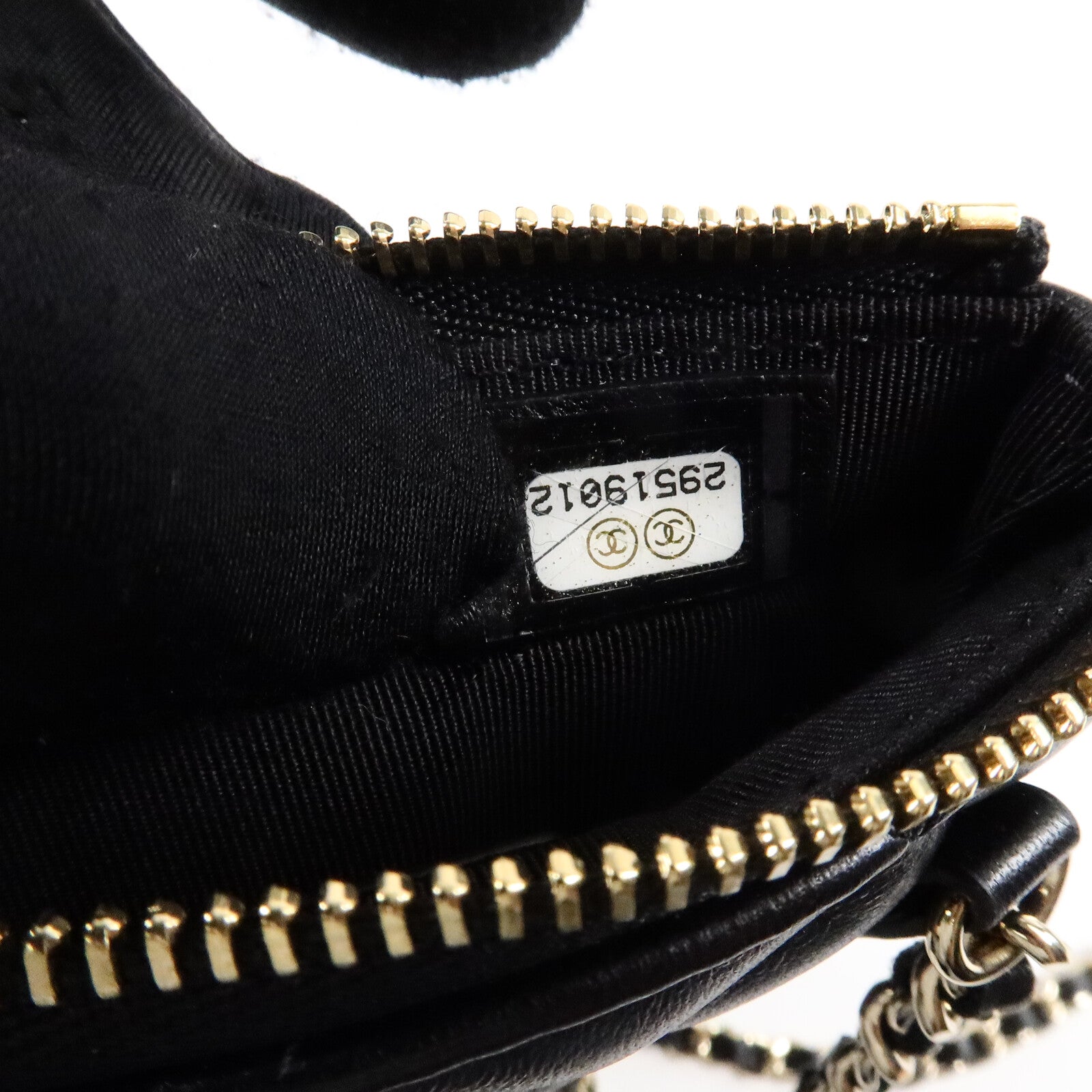 CHANEL 羊皮皮革Phone Bag鏈帶肩背袋