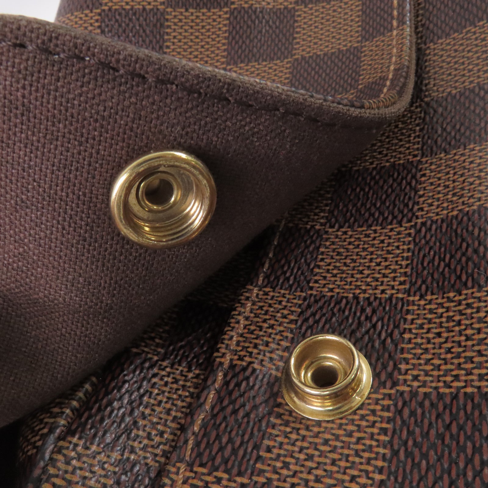 LOUIS VUITTON Damier Ebene Naviglio Shoulder Bag金扣肩背袋啡色
