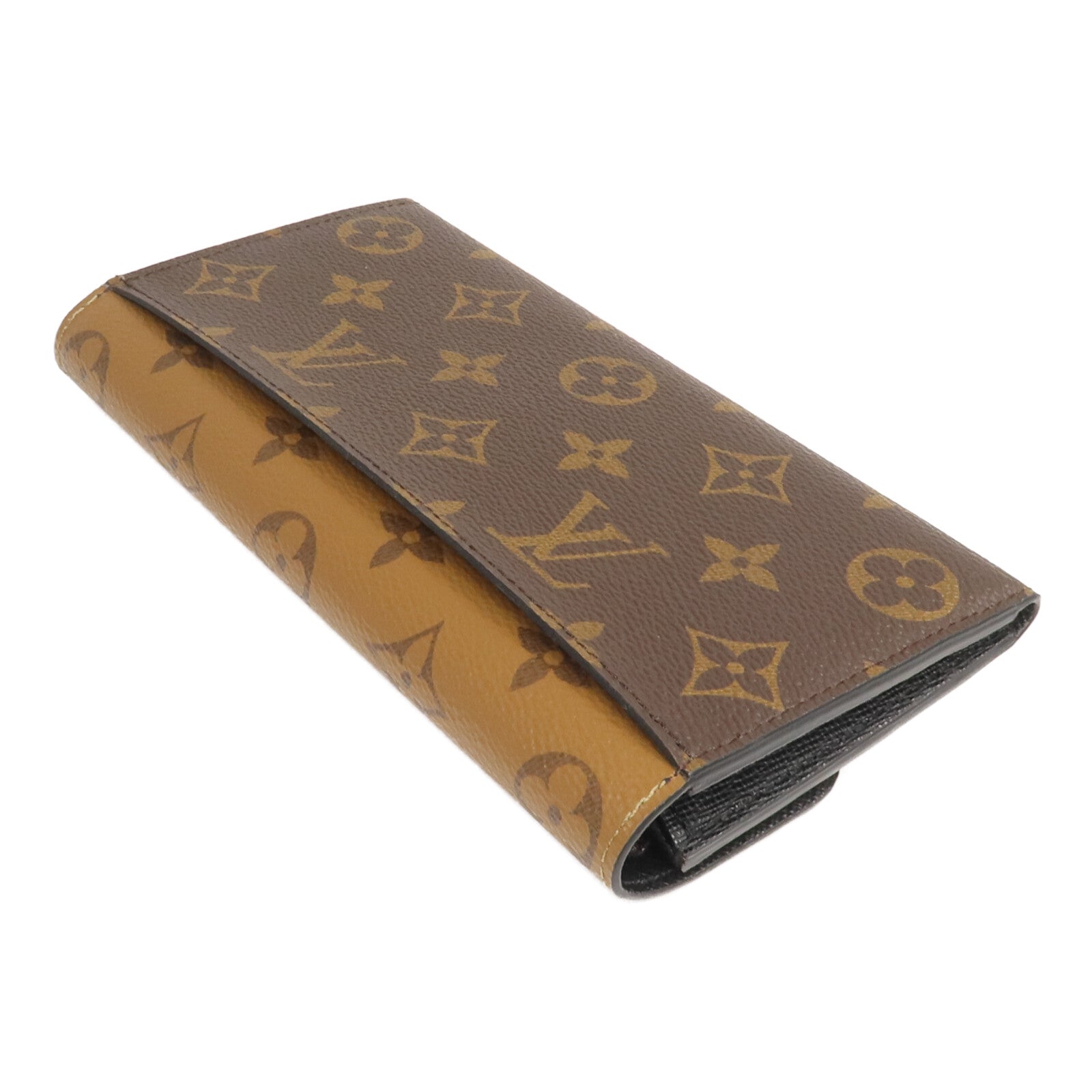 LOUIS VUITTON Monogram/Monogram Reverse Emilie長錢包