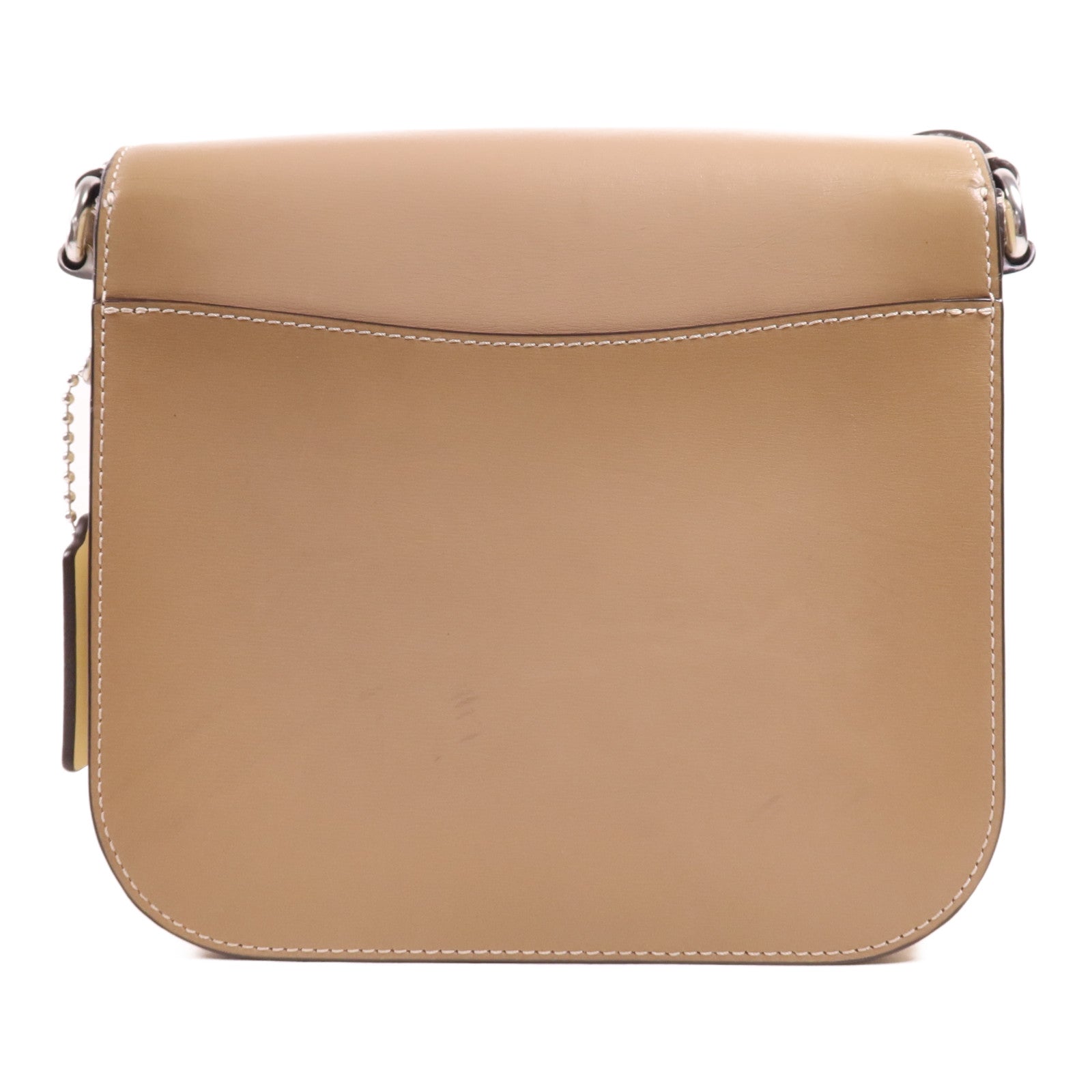 COACH 牛皮皮革Shoulder Bag銀扣肩背袋