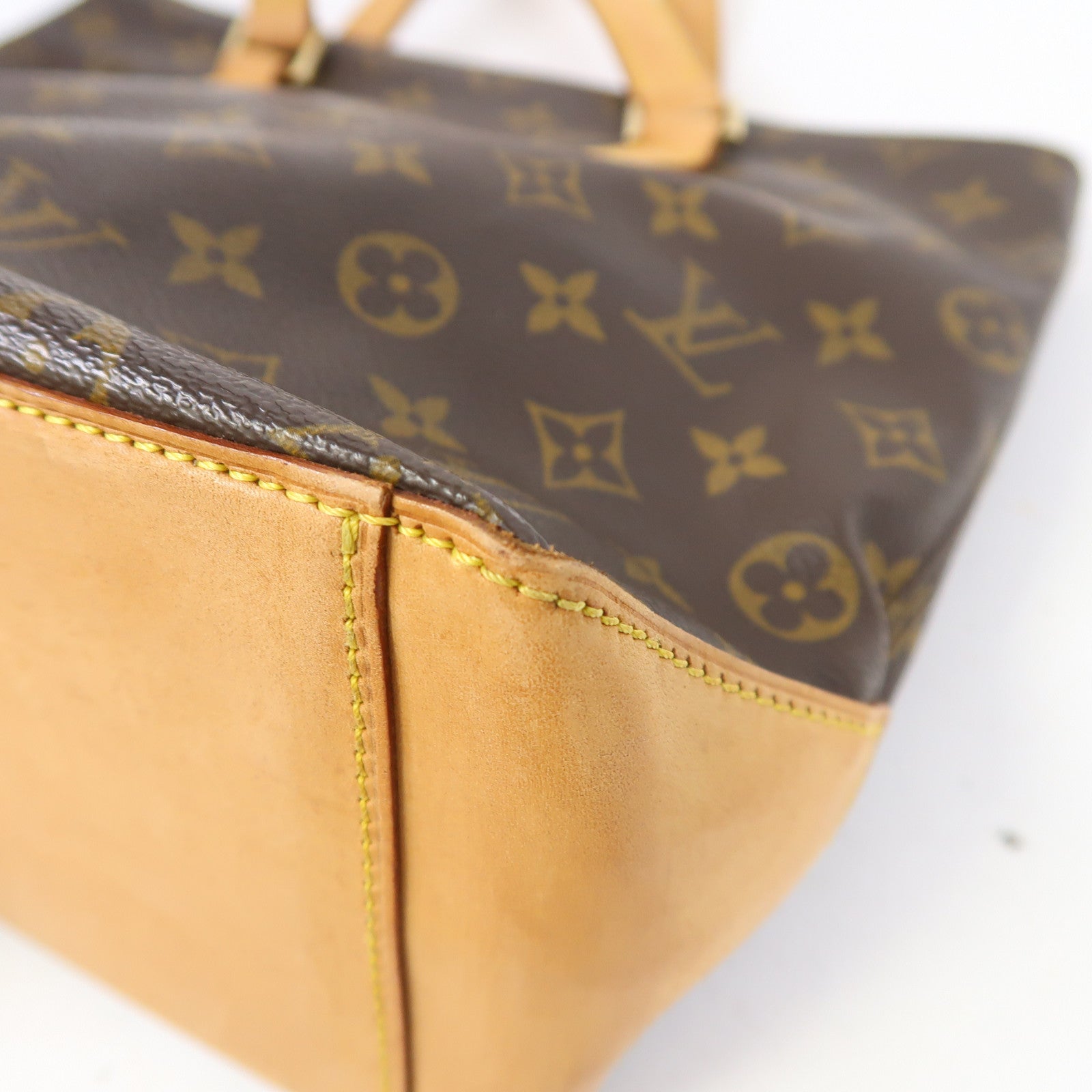 LOUIS VUITTON Monogram Cabas Piano金扣肩背袋啡色