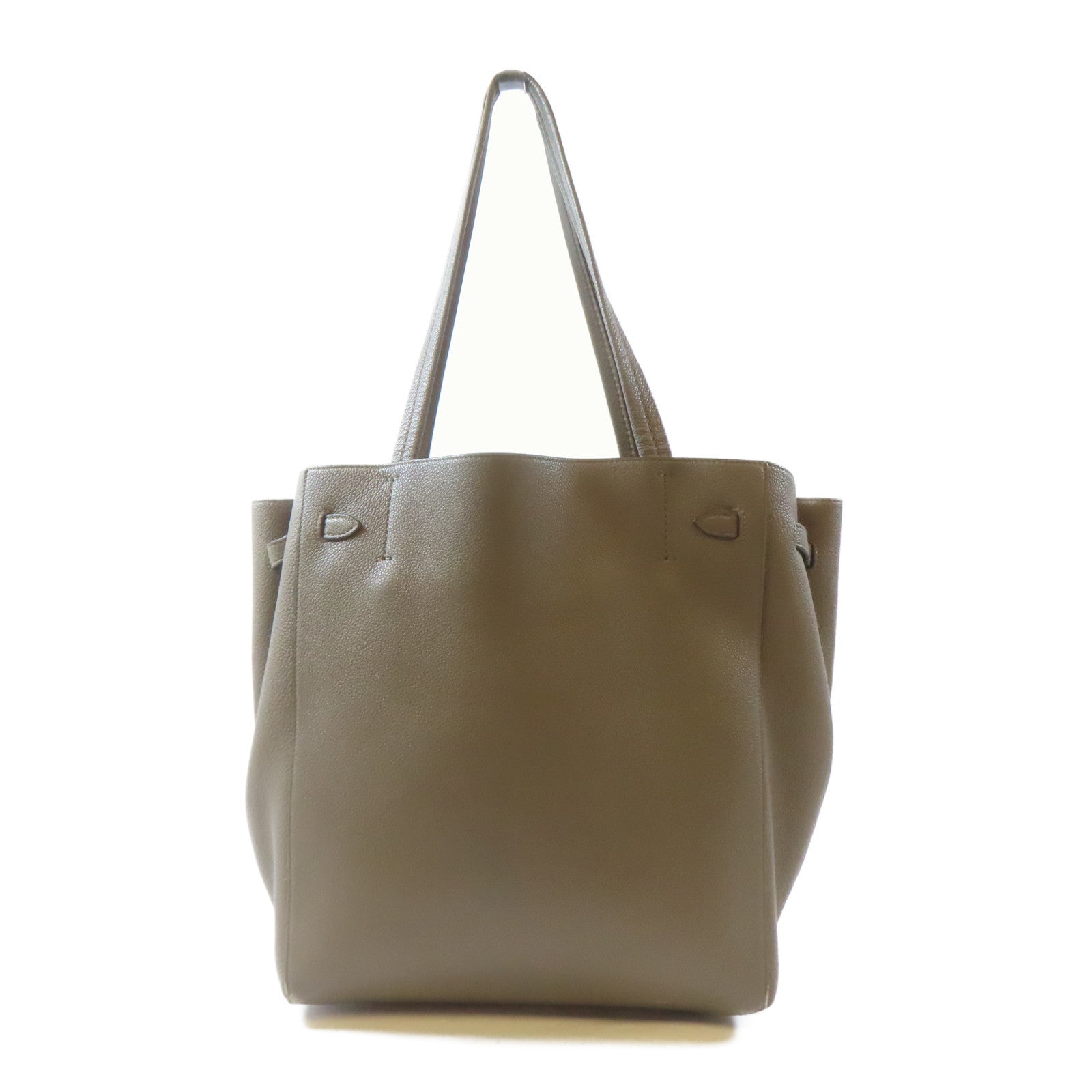 CELINE 牛皮皮革Small Cabas Phantom肩背袋啡色