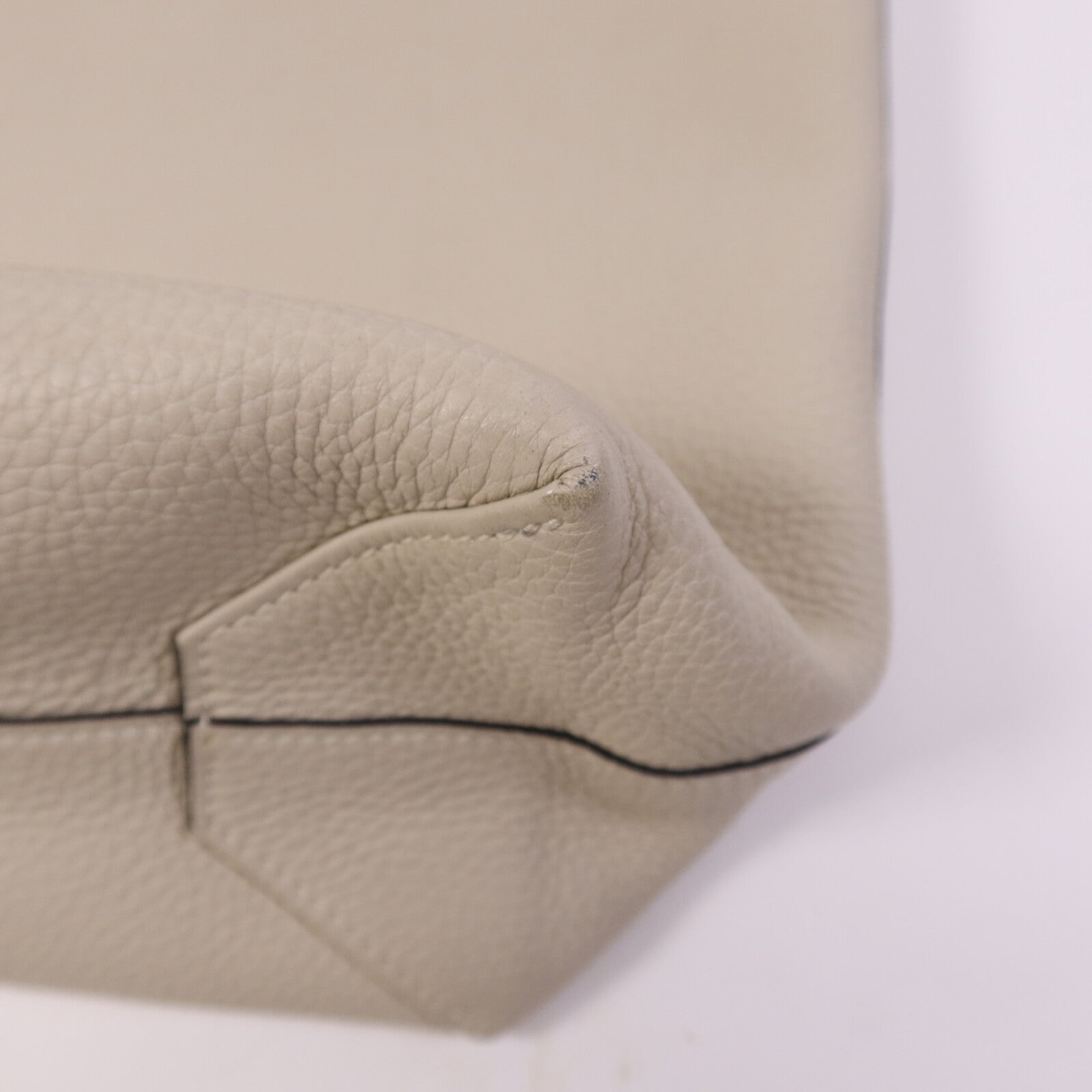 HERMES Clemence皮革Double Sens肩背袋Bleu Electrique /Parchemin