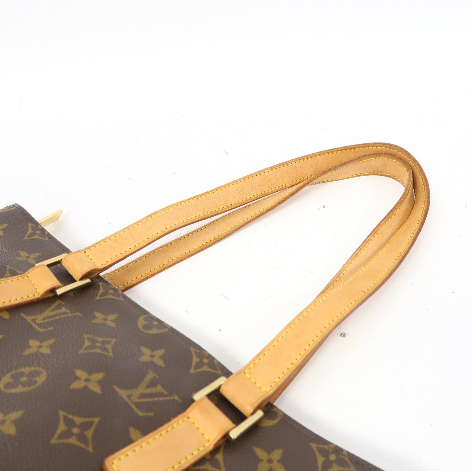 LOUIS VUITTON Monogram Cabas Piano金扣肩背袋啡色