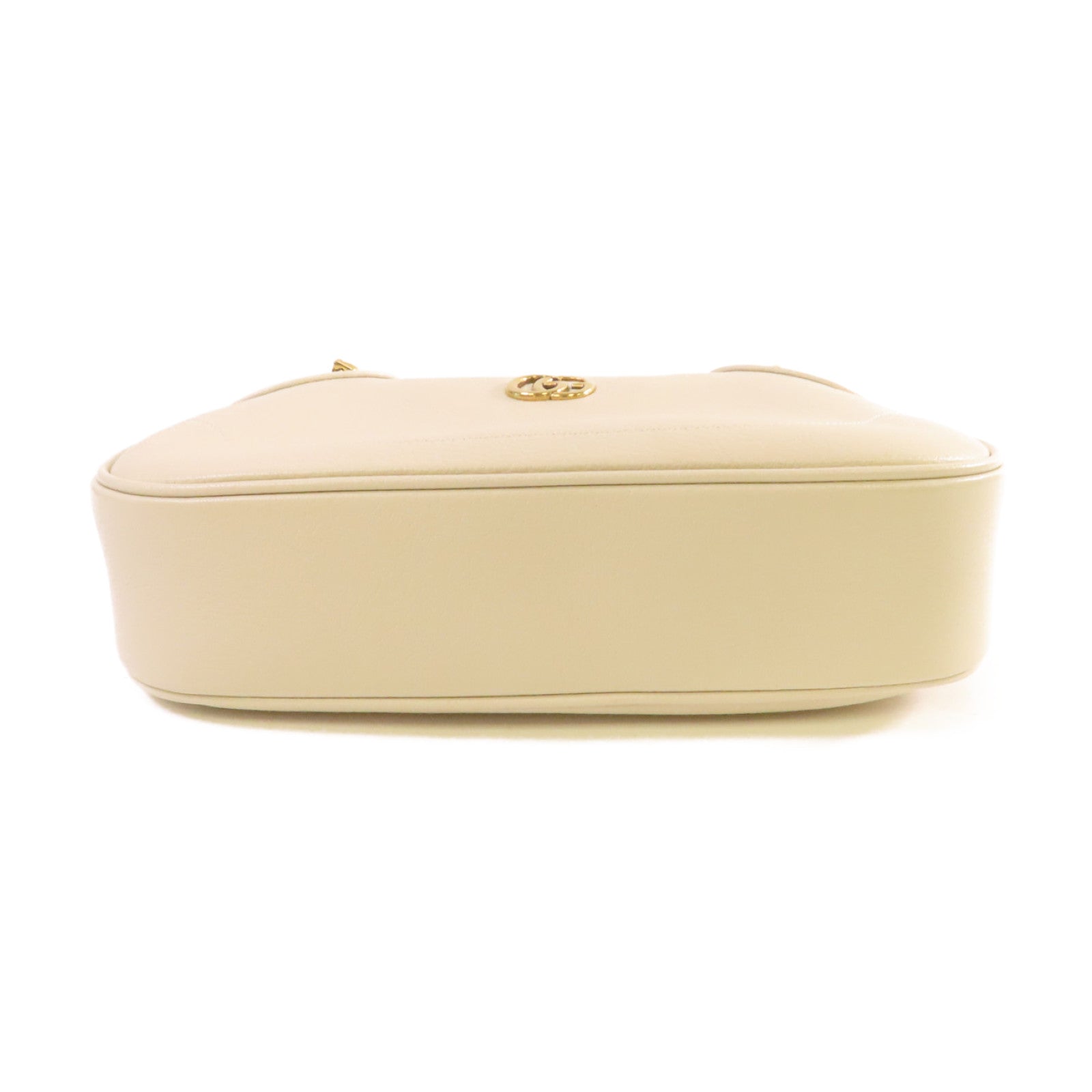 GUCCI 【激減優惠】牛皮皮革Aphrodite 2Way Shoulder Bag金扣鏈帶肩背袋米白色