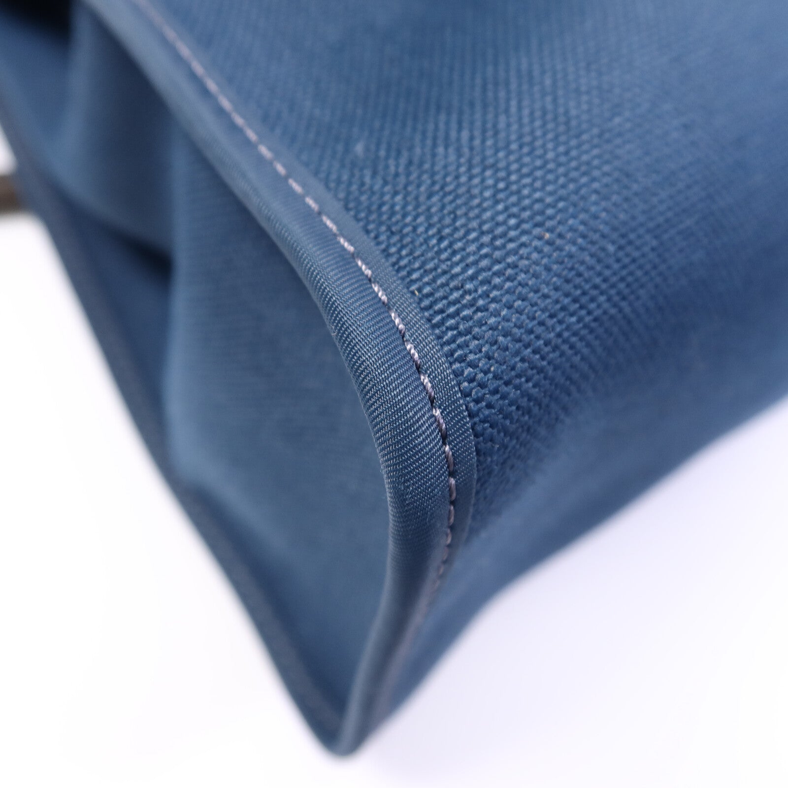 HERMES 帆布Herbag PM手挽肩背兩用袋Ocean Blue/Blue Indi