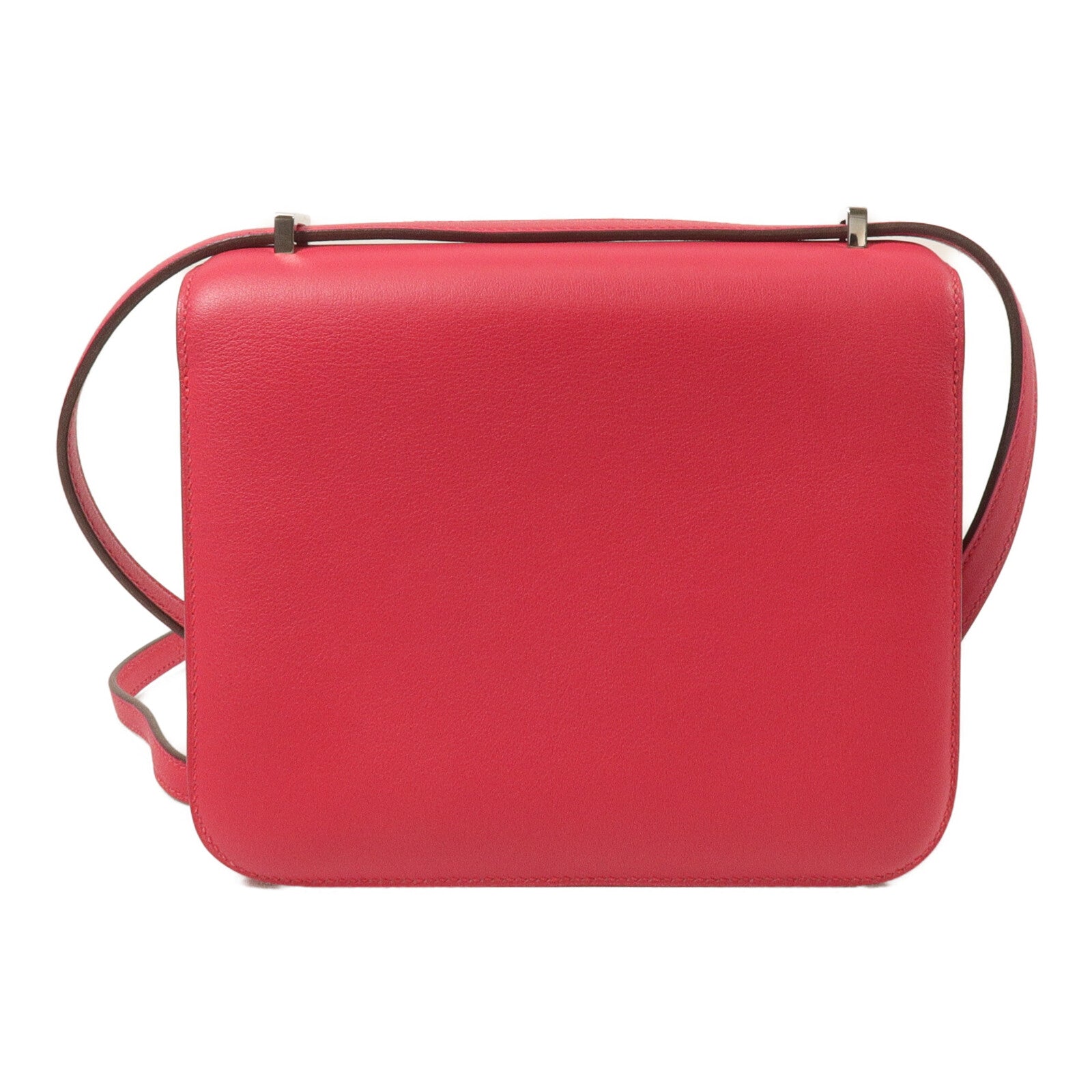 HERMES Swift皮革Constance Mini肩背袋Rose Extremt