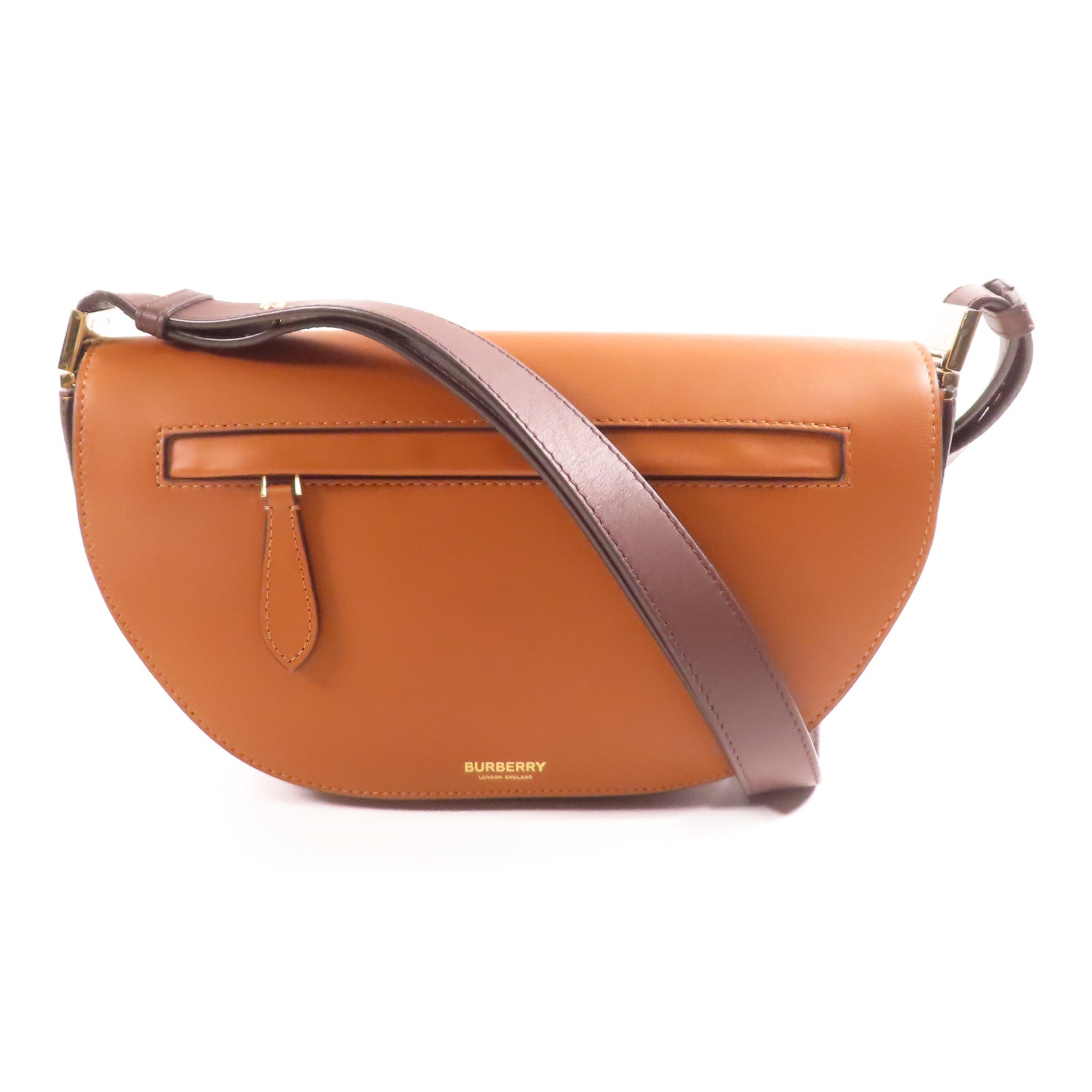 BURBERRY 牛皮皮革Olympia Bag金扣肩背袋
