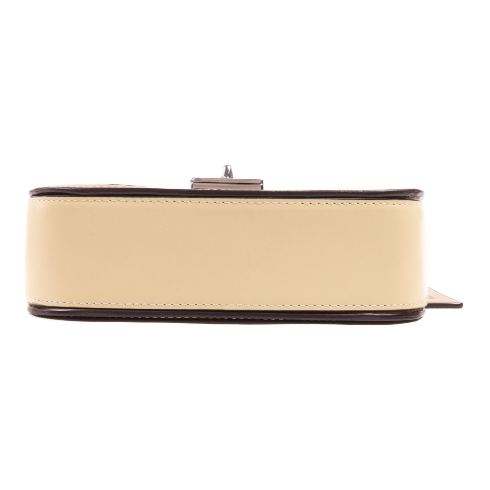 COACH 牛皮皮革Shoulder Bag銀扣肩背袋